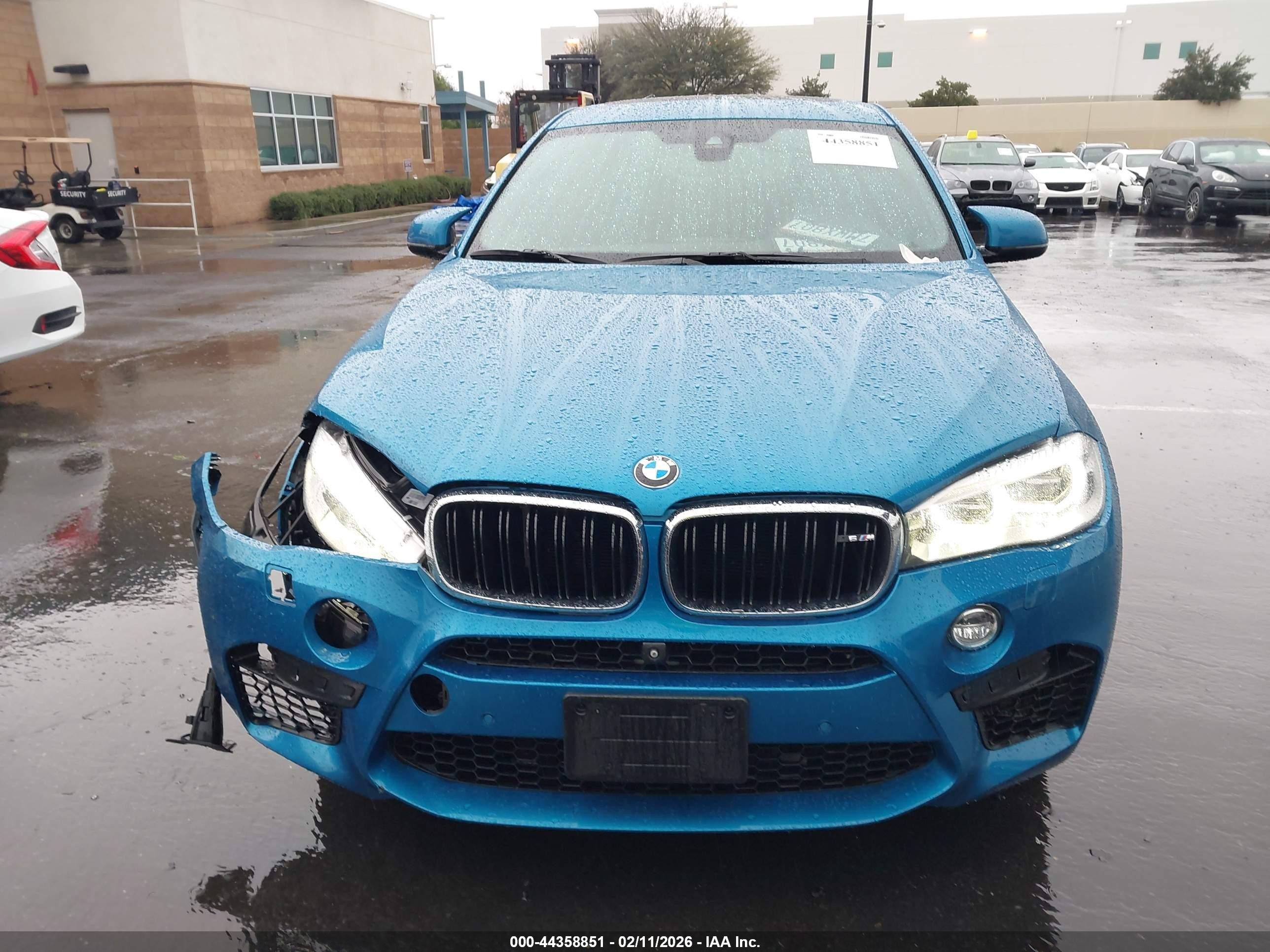 2015 Bmw X6 M   Blue vin: 5YMKW8C59F0G93960