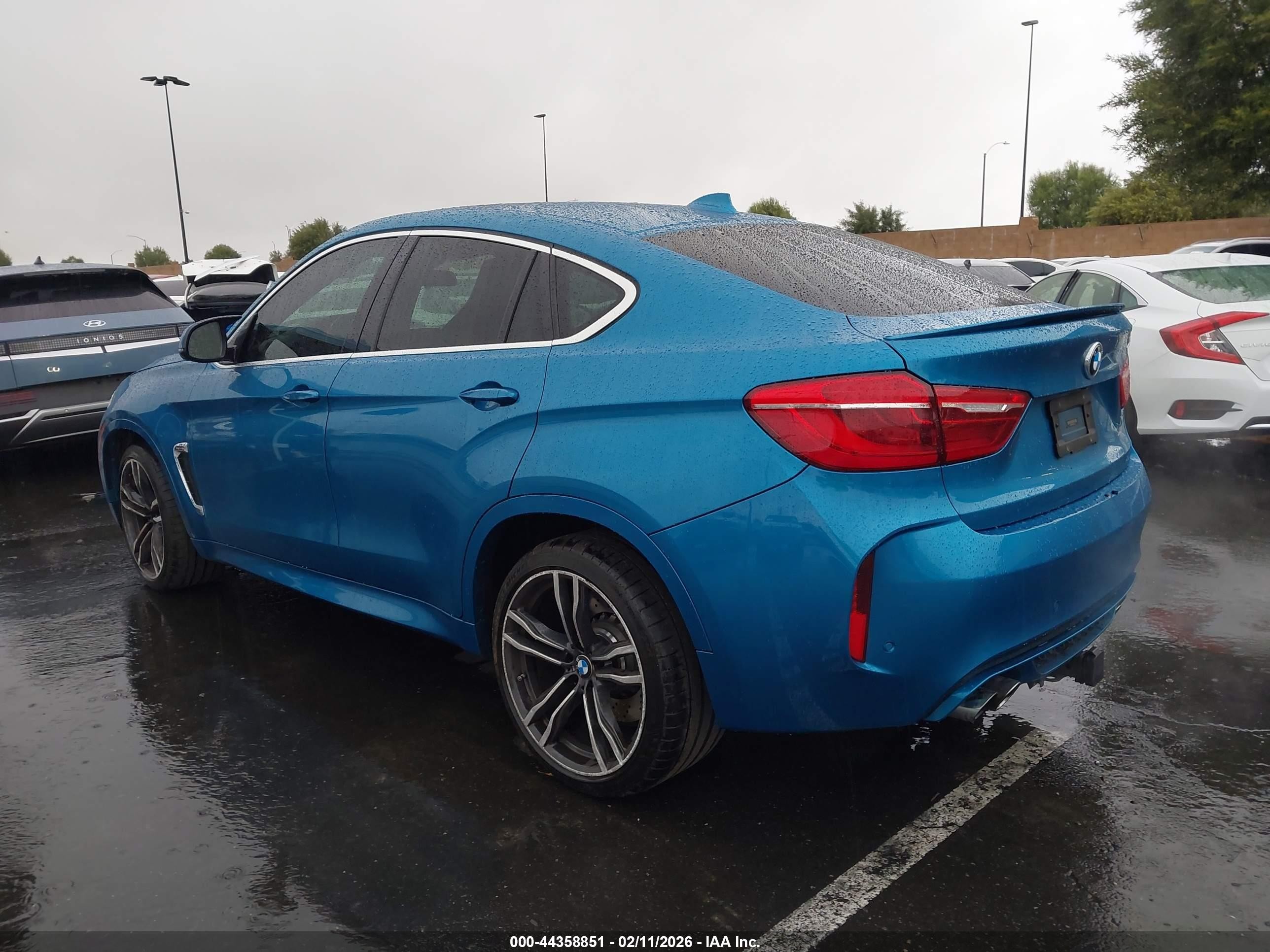 2015 Bmw X6 M   Blue vin: 5YMKW8C59F0G93960