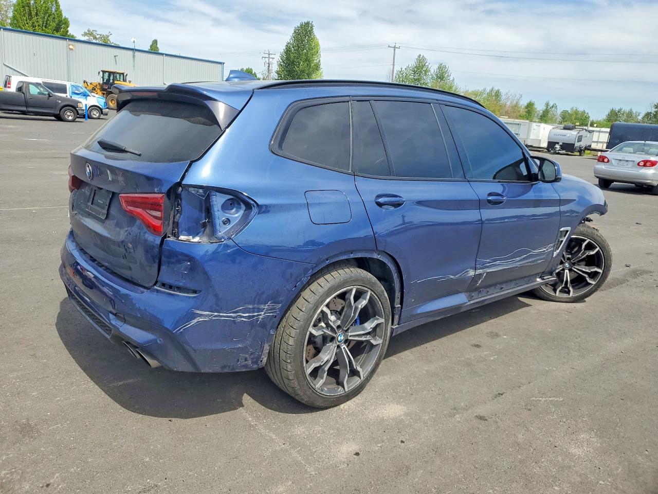 2021 Bmw X3 M Competition Blue vin: 5YMTS0C05M9G57309