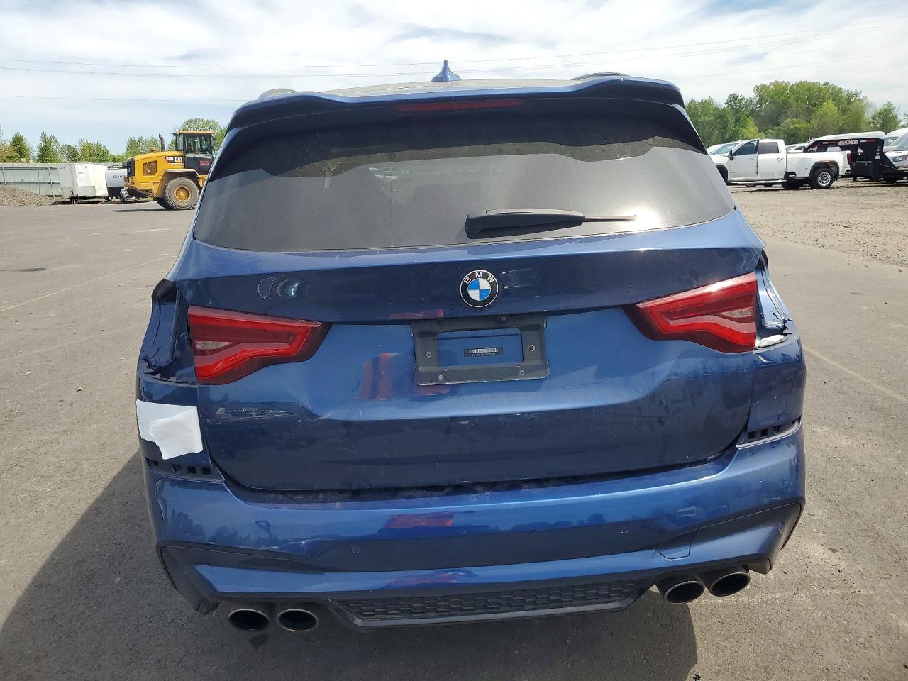 2021 Bmw X3 M Competition Blue vin: 5YMTS0C05M9G57309