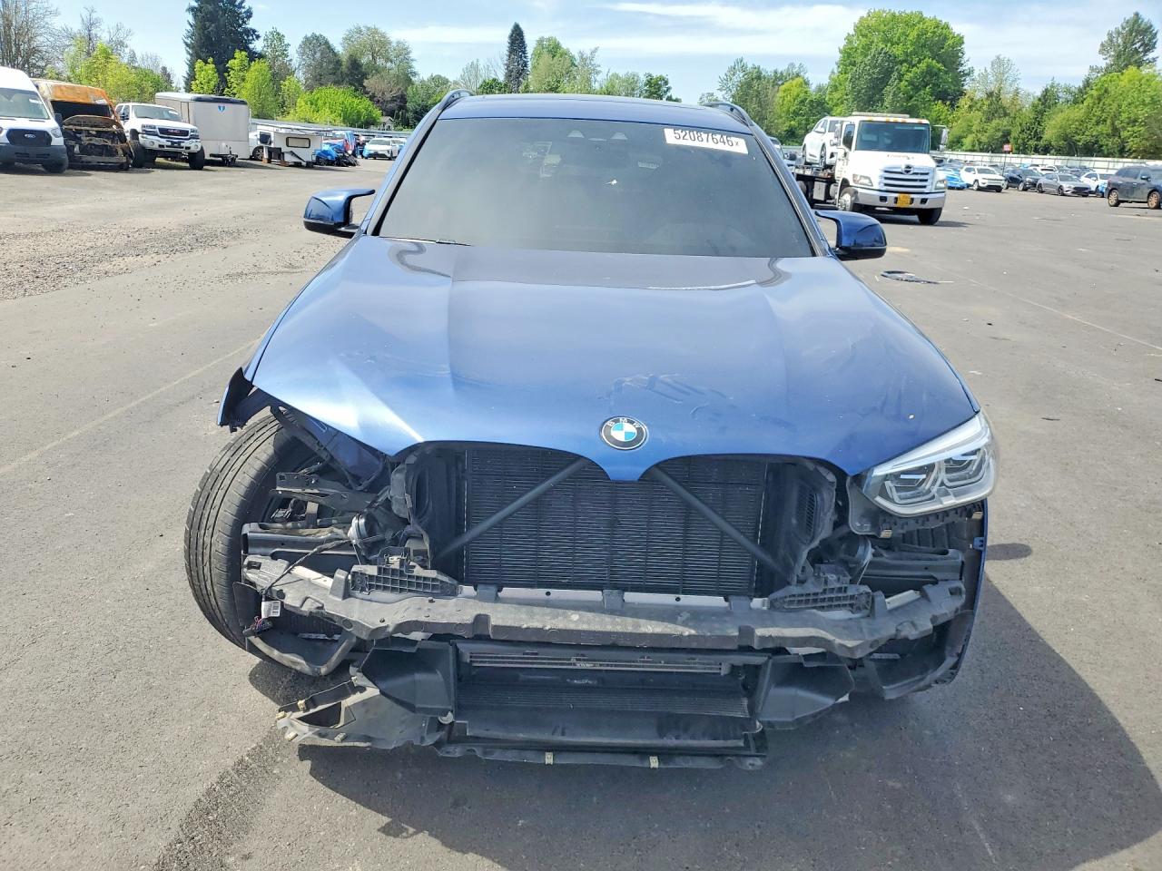 2021 Bmw X3 M Competition Blue vin: 5YMTS0C05M9G57309