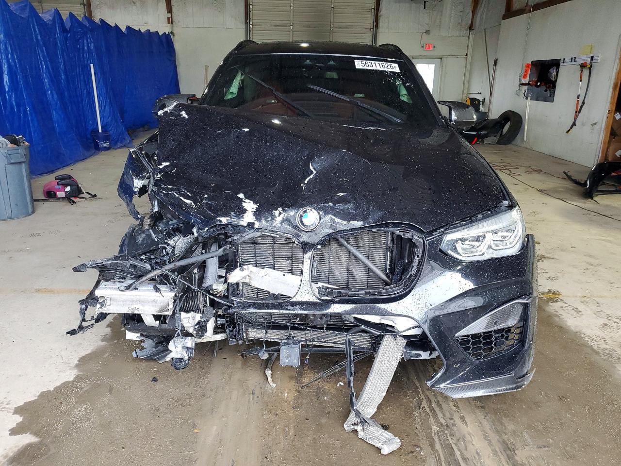 2021 Bmw X3 M Competition Black vin: 5YMTS0C06M9H06355