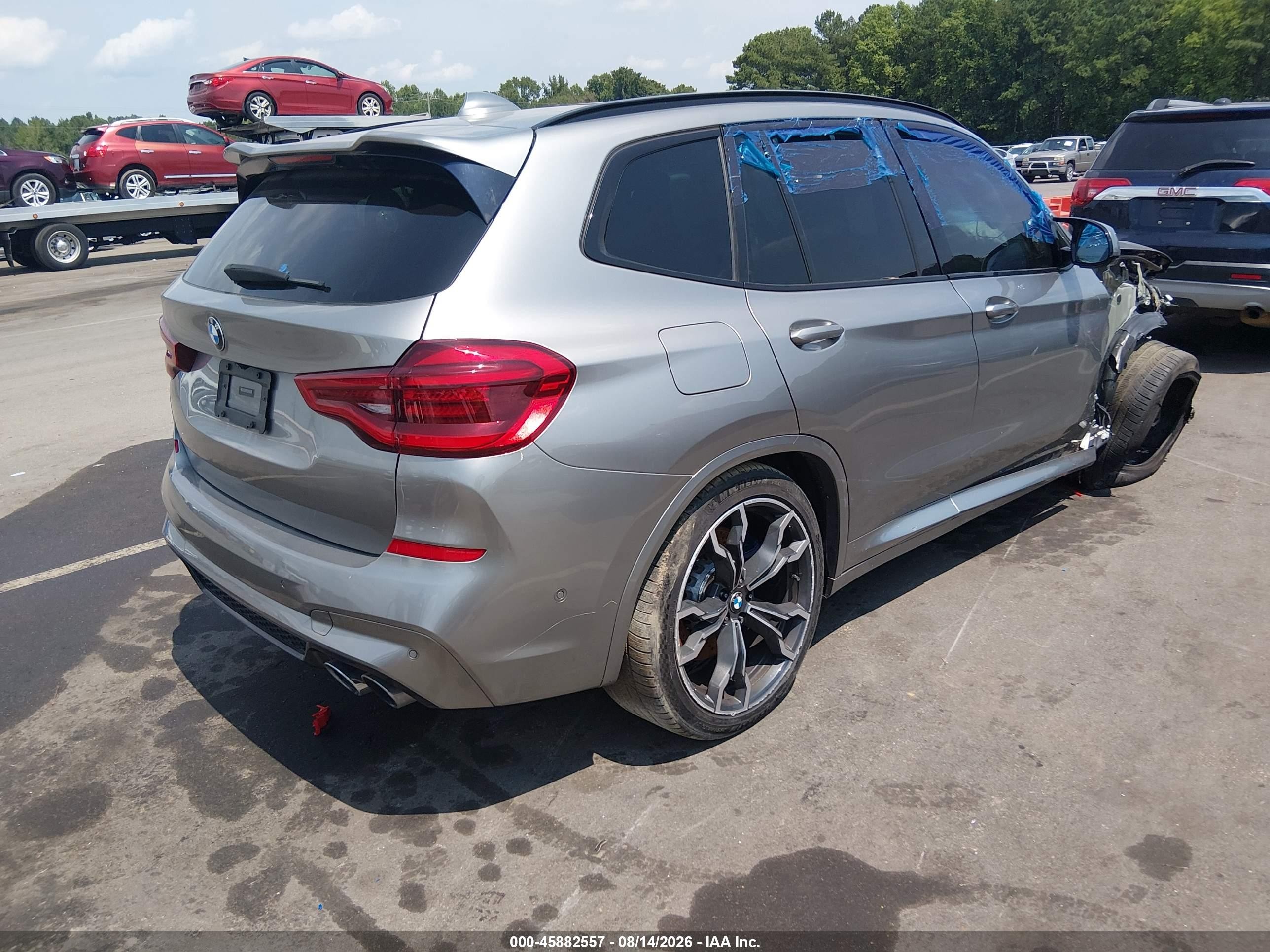 2020 Bmw X3 M   Серебряный vin: 5YMTS0C08LLT11060