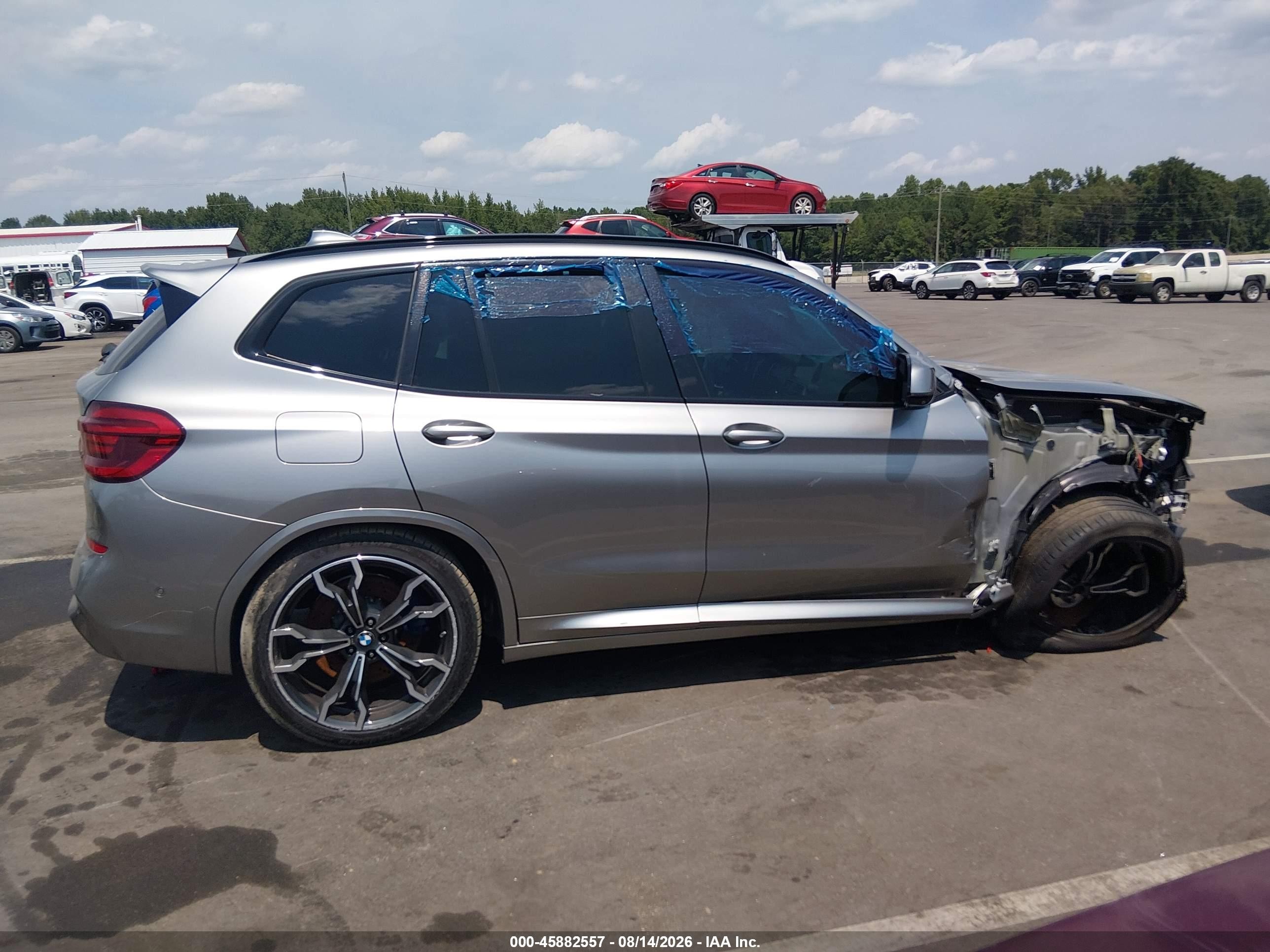 2020 Bmw X3 M   Серебряный vin: 5YMTS0C08LLT11060