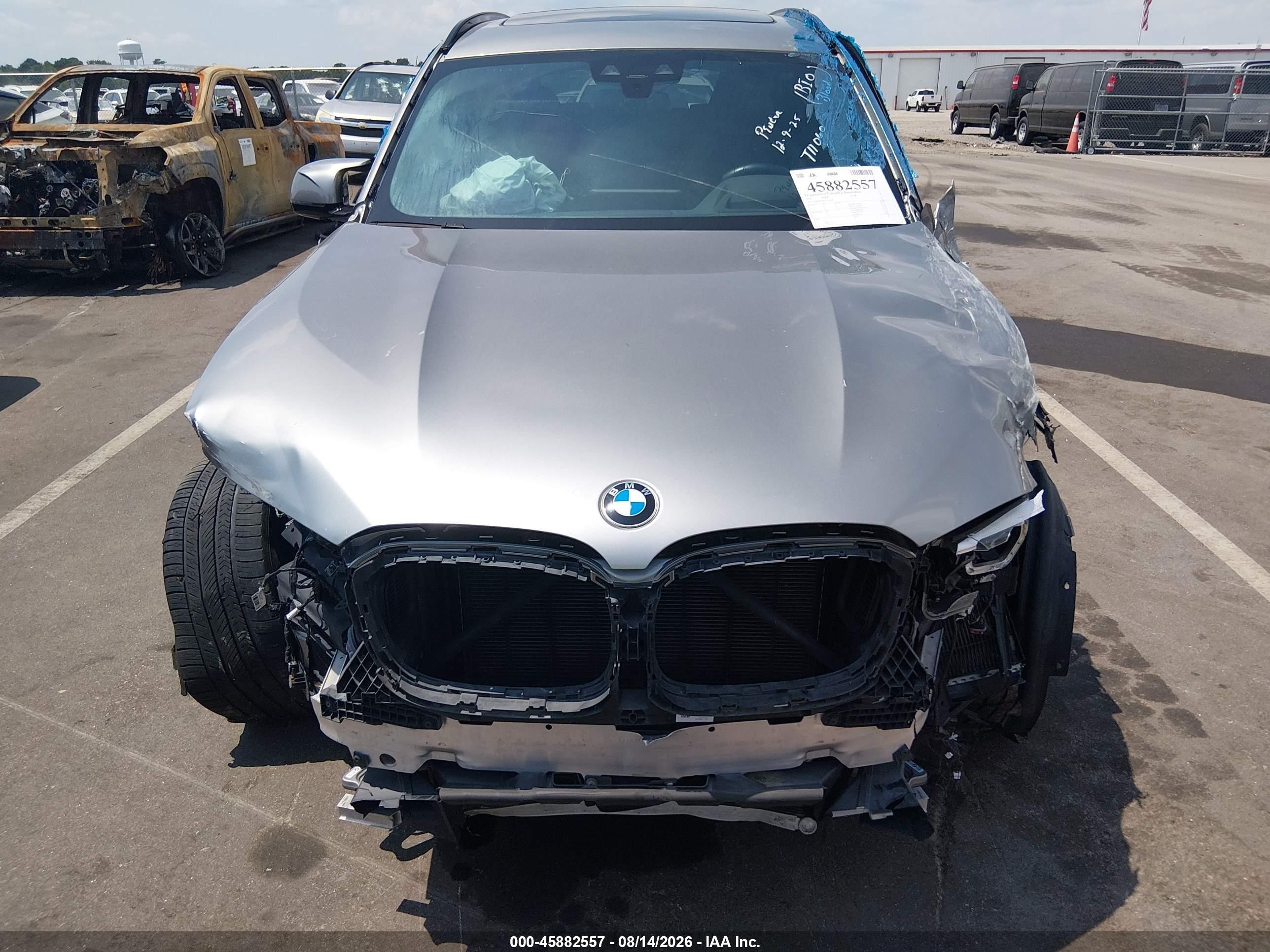 2020 Bmw X3 M   Серебряный vin: 5YMTS0C08LLT11060