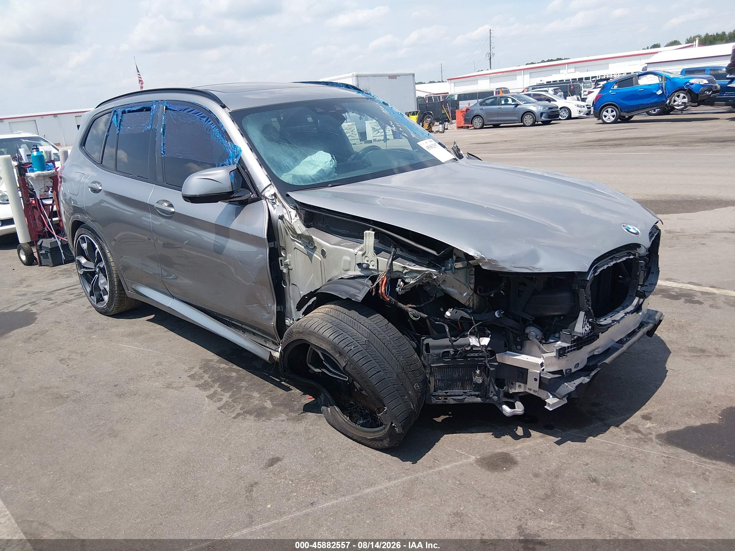 2020 Bmw X3 M   Серебряный vin: 5YMTS0C08LLT11060