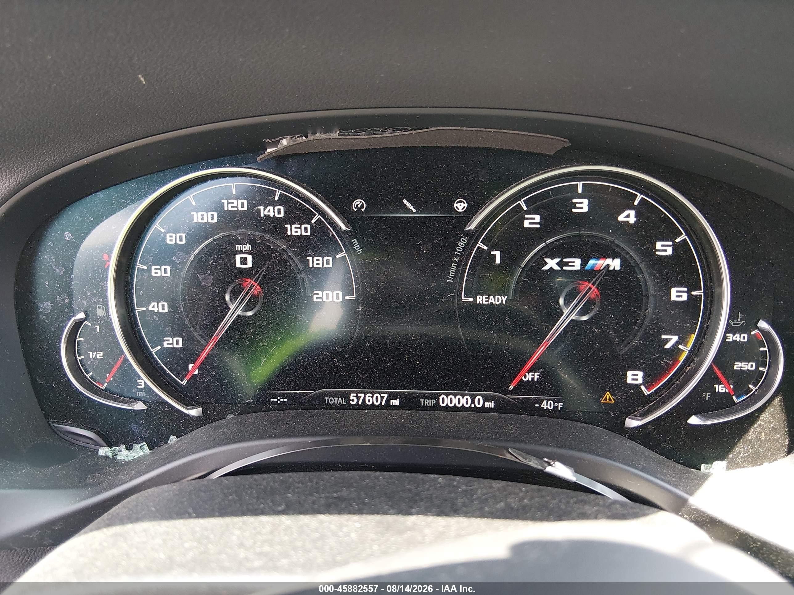 2020 Bmw X3 M   Серебряный vin: 5YMTS0C08LLT11060