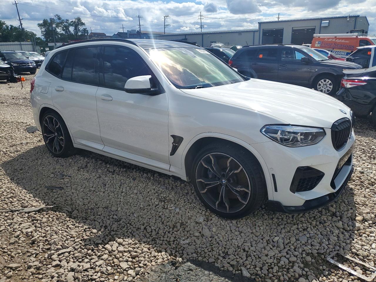 2020 Bmw X3 M Competition White vin: 5YMTS0C0XL9B08560