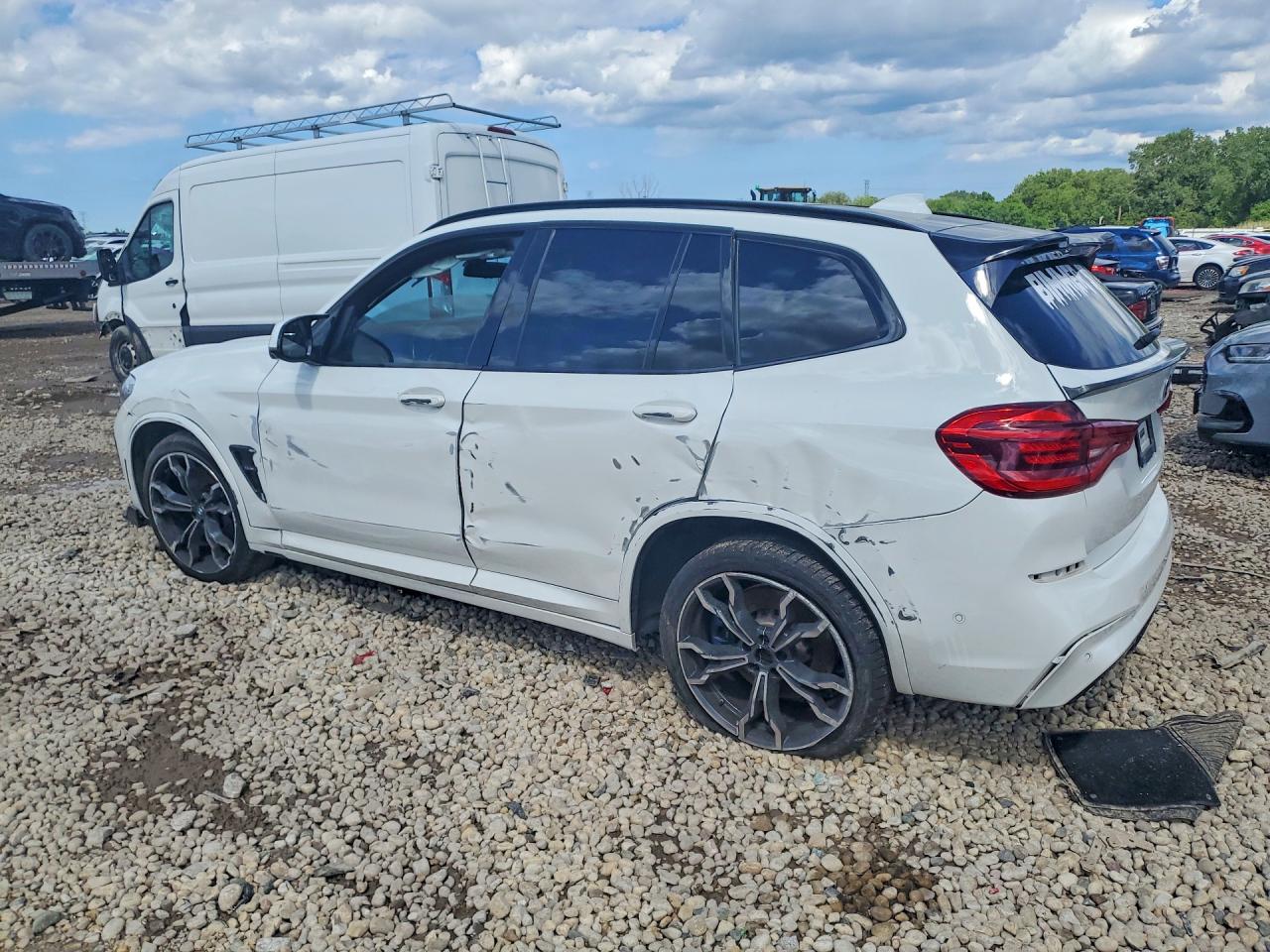 2020 Bmw X3 M Competition White vin: 5YMTS0C0XL9B08560