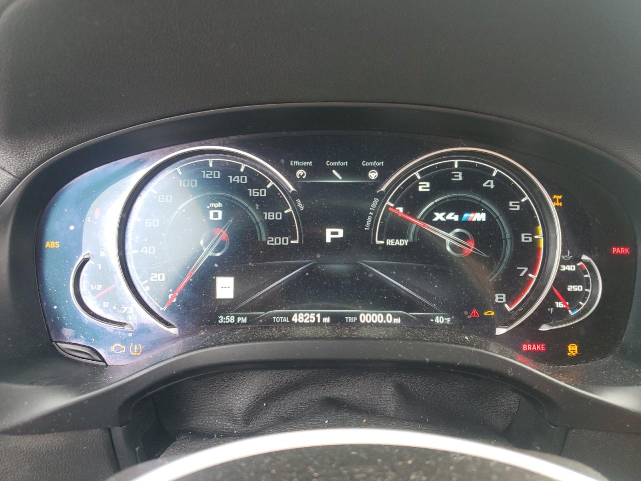 2020 Bmw X4 M Competition Gray vin: 5YMUJ0C03LLA99467