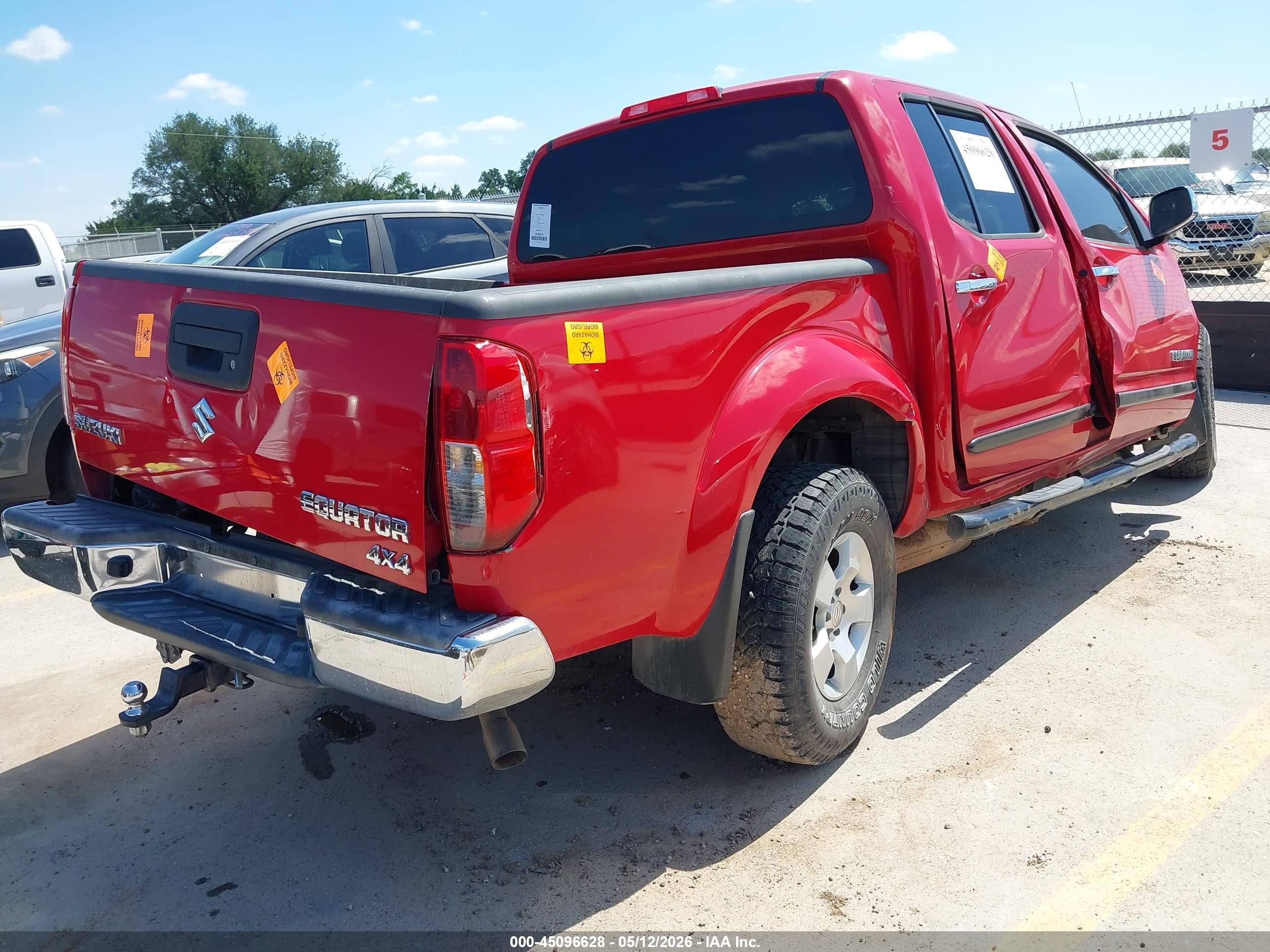 2010 Suzuki Equator Rmz-4 Red vin: 5Z61D0EV3AC416817