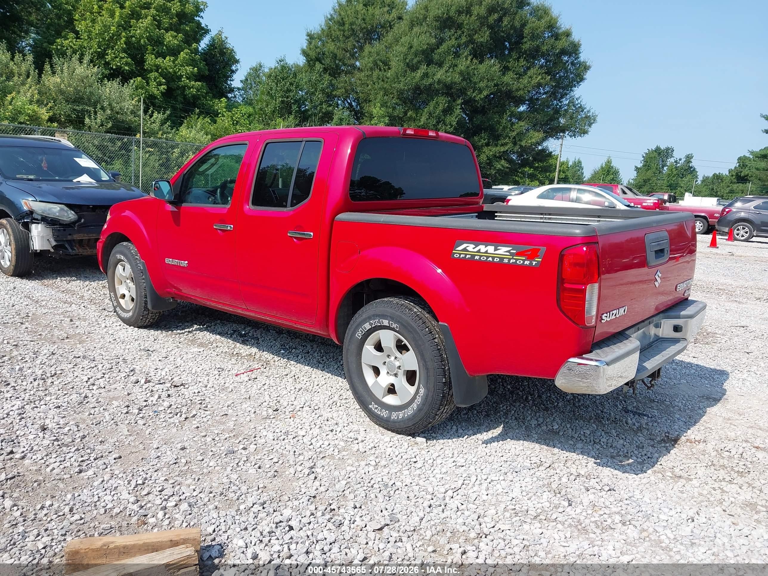2011 Suzuki Equator Rmz-4 Red vin: 5Z61D0EV9BC426009