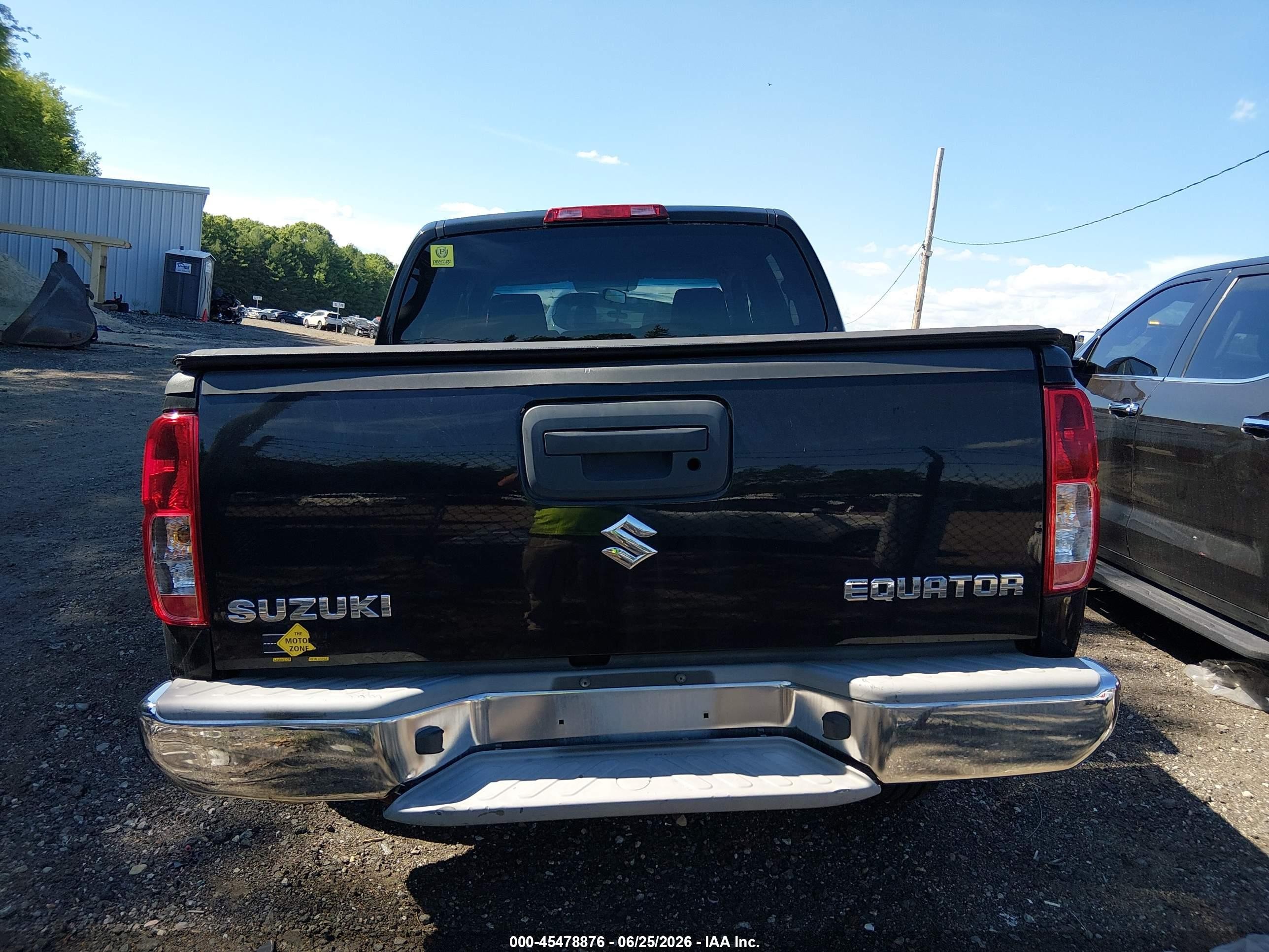 2009 Suzuki Equator Sport Black vin: 5Z6AD07U49C417569