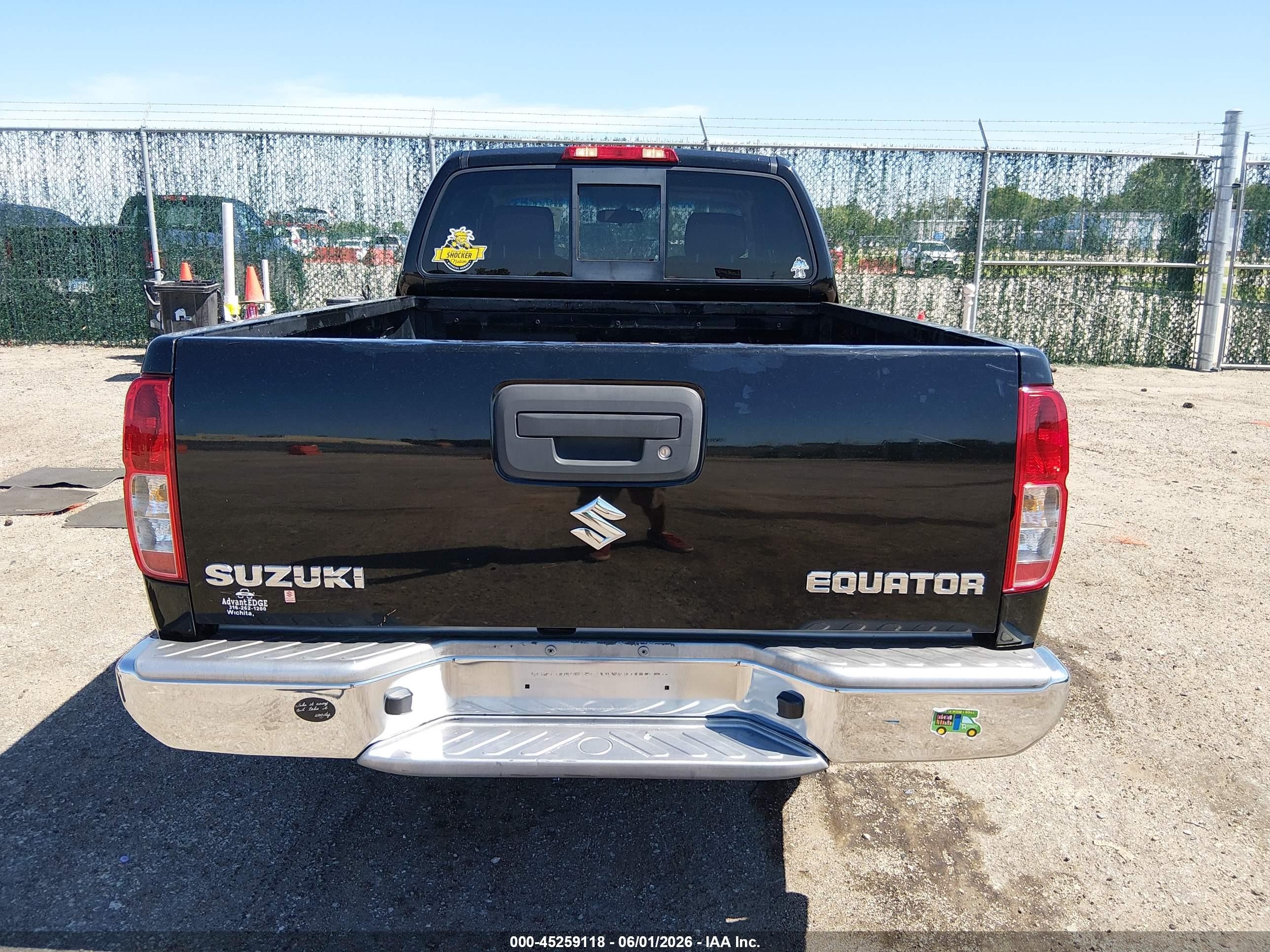 2009 Suzuki Equator Premium Black vin: 5Z6BD06T59C410465