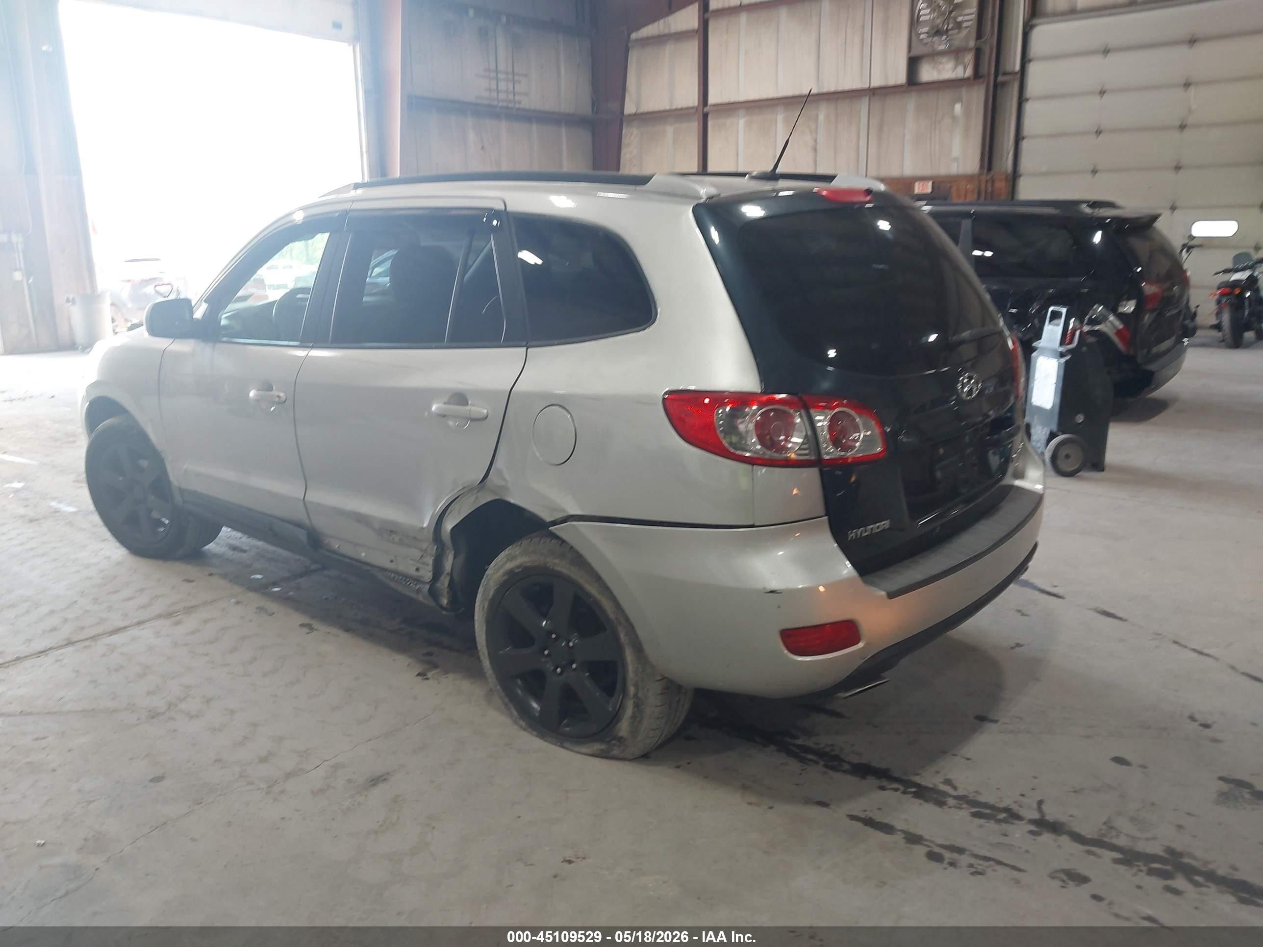 2007 Hyundai Santa Fe Se/limited Silver vin: 5nmsh73e97h062279