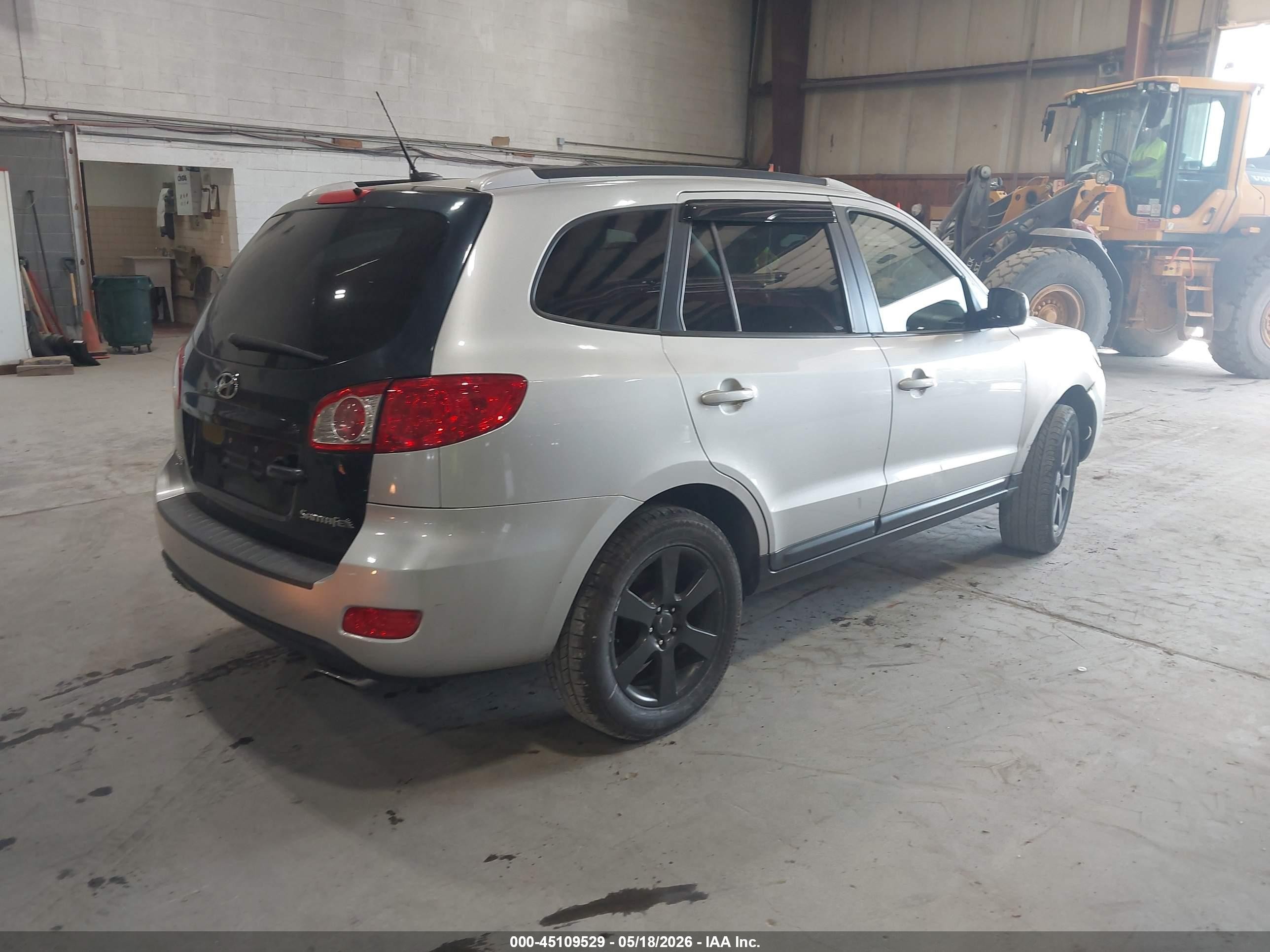2007 Hyundai Santa Fe Se/limited Silver vin: 5nmsh73e97h062279