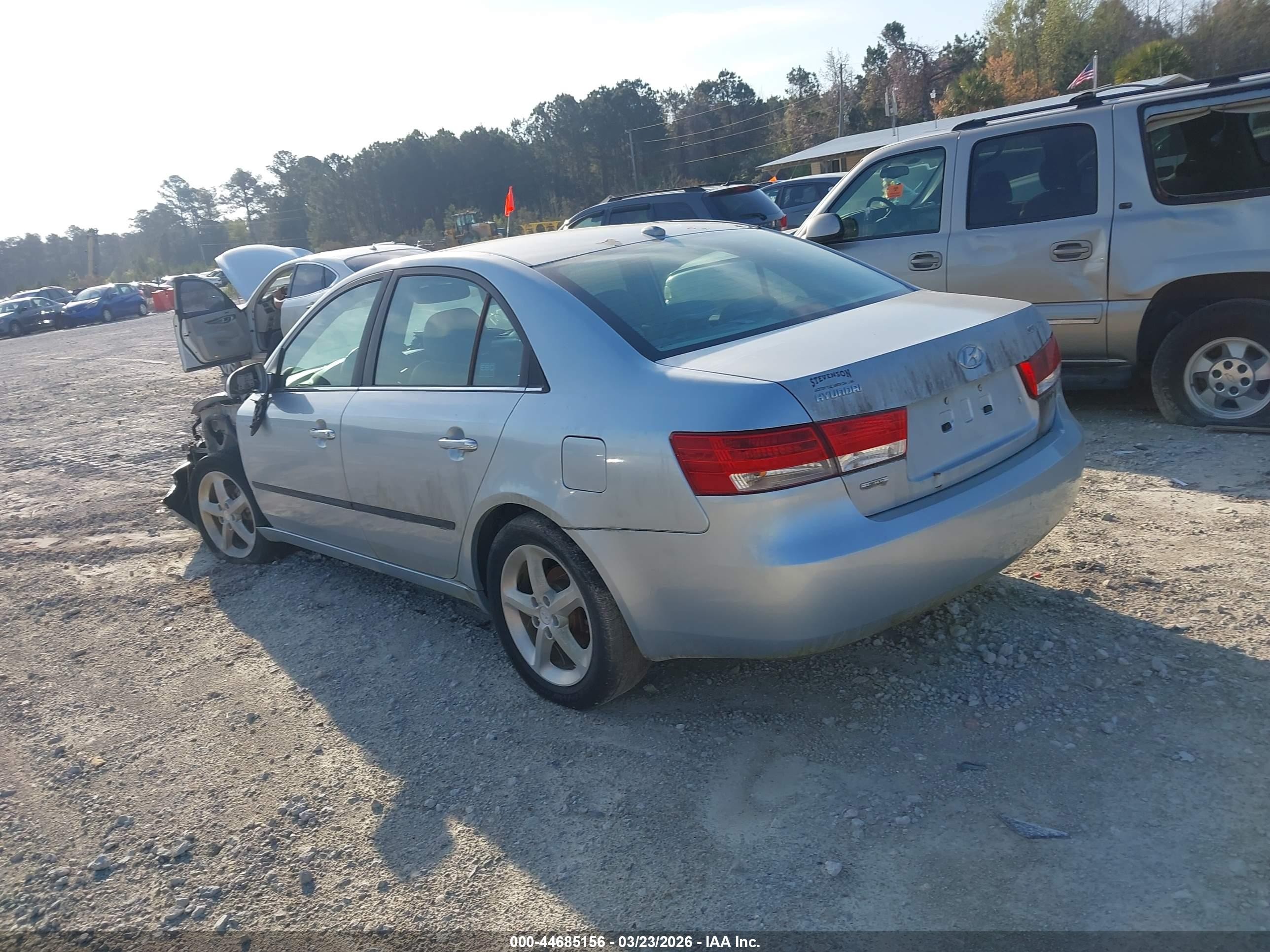 2008 Hyundai Sonata Limited/se Blue vin: 5npeu46c98h361566