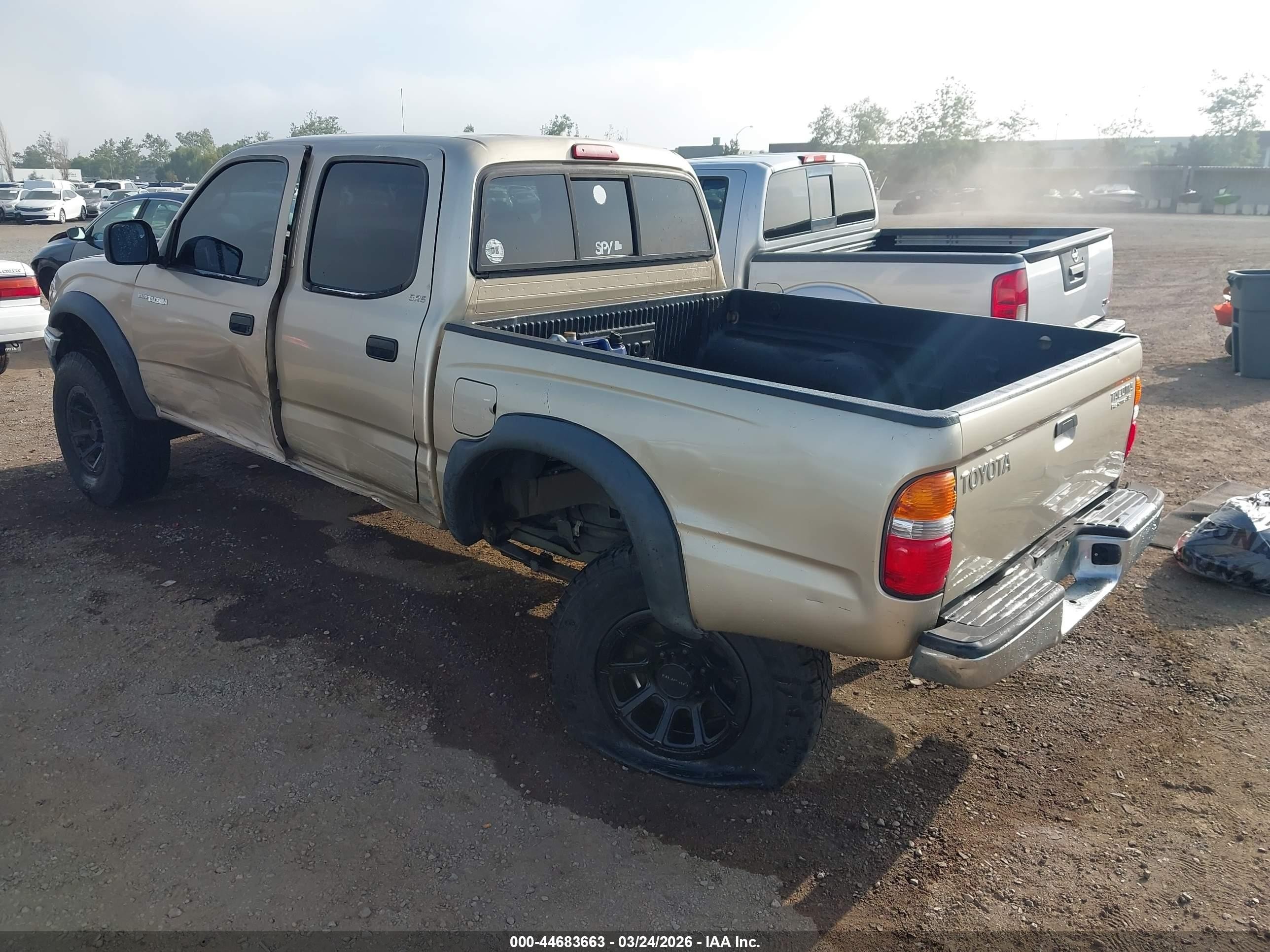 2003 Toyota Tacoma Prerunner V6 Золотой vin: 5tegn92n73z153248