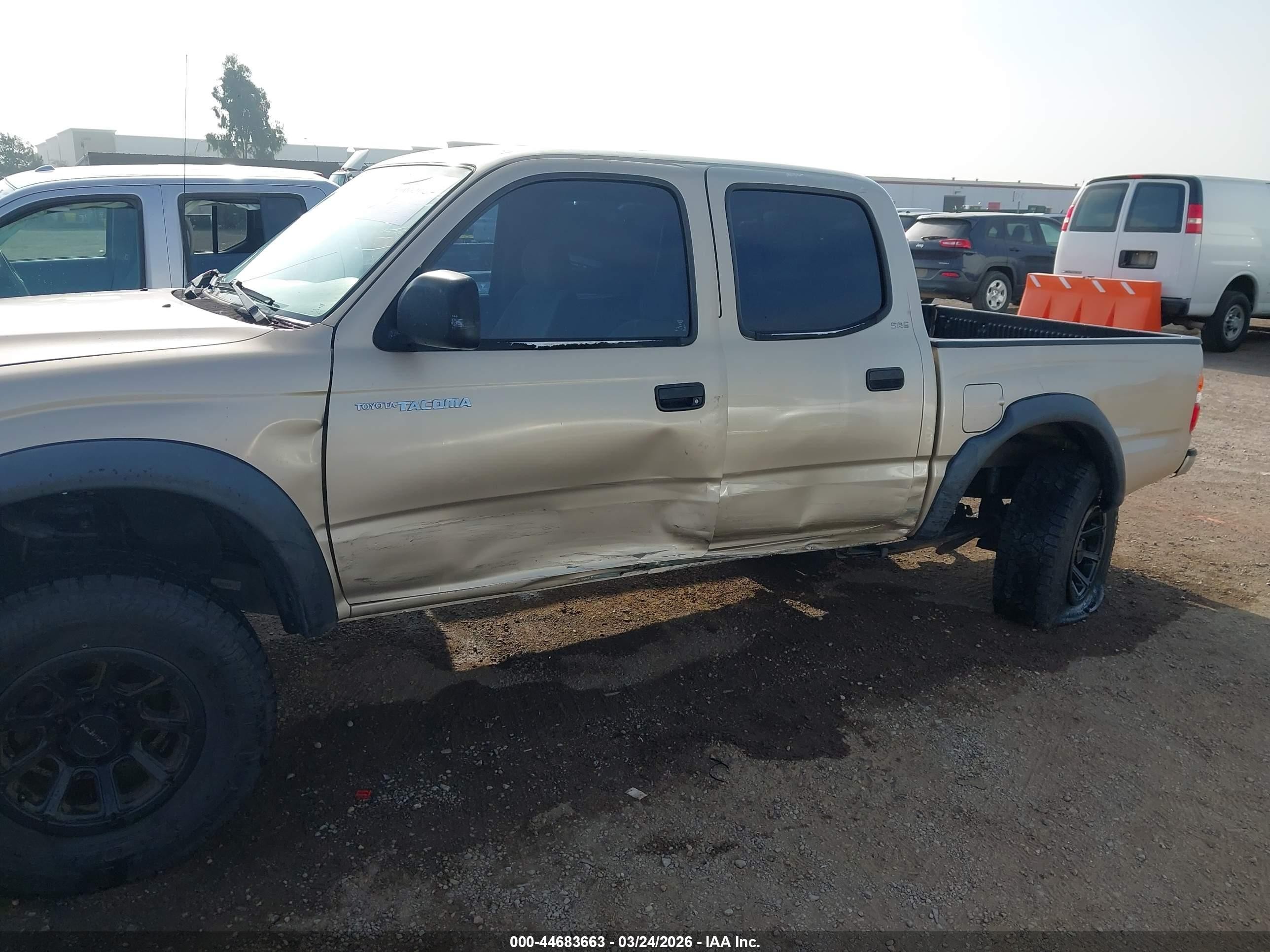 2003 Toyota Tacoma Prerunner V6 Золотой vin: 5tegn92n73z153248