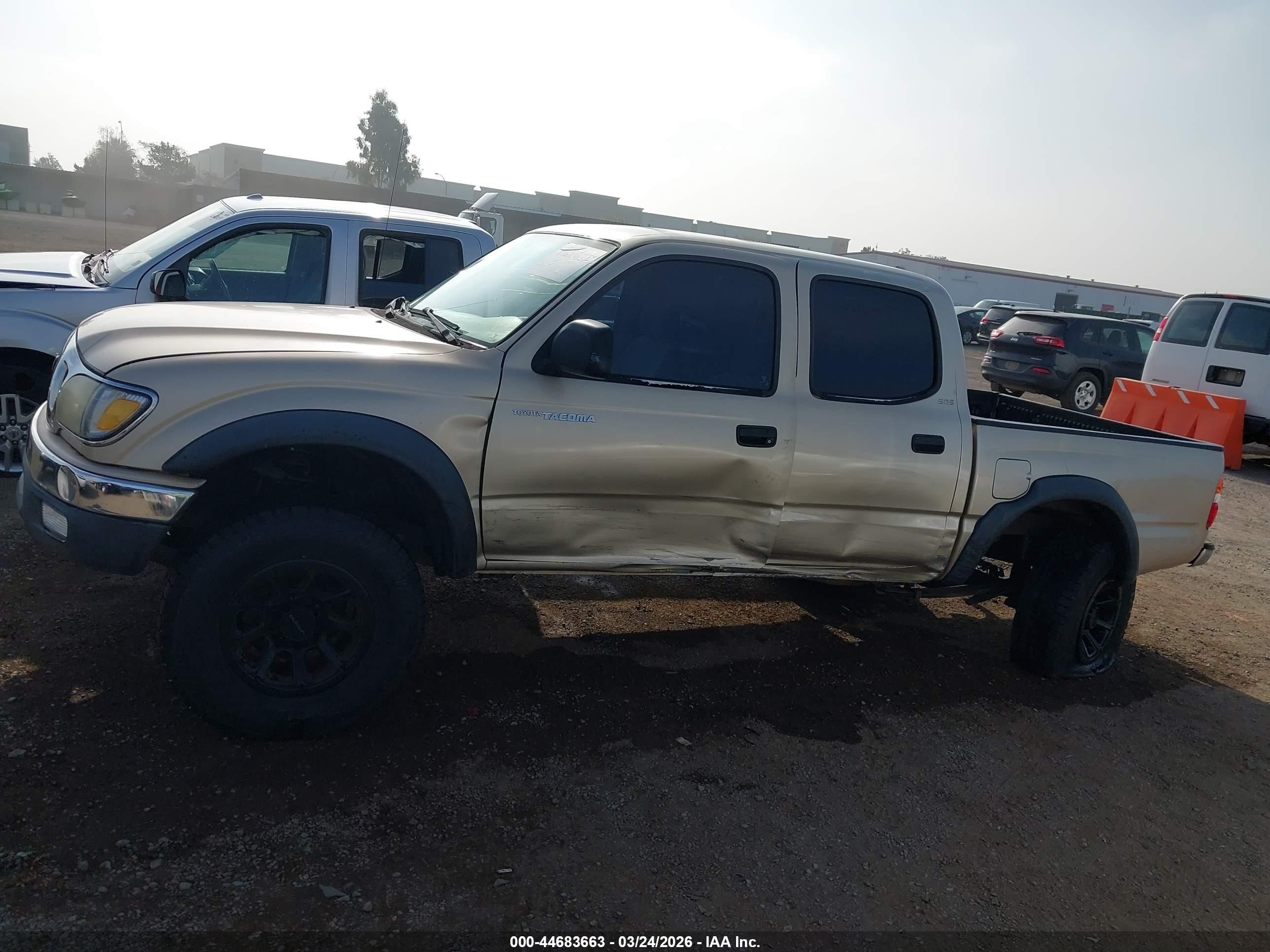 2003 Toyota Tacoma Prerunner V6 Золотой vin: 5tegn92n73z153248
