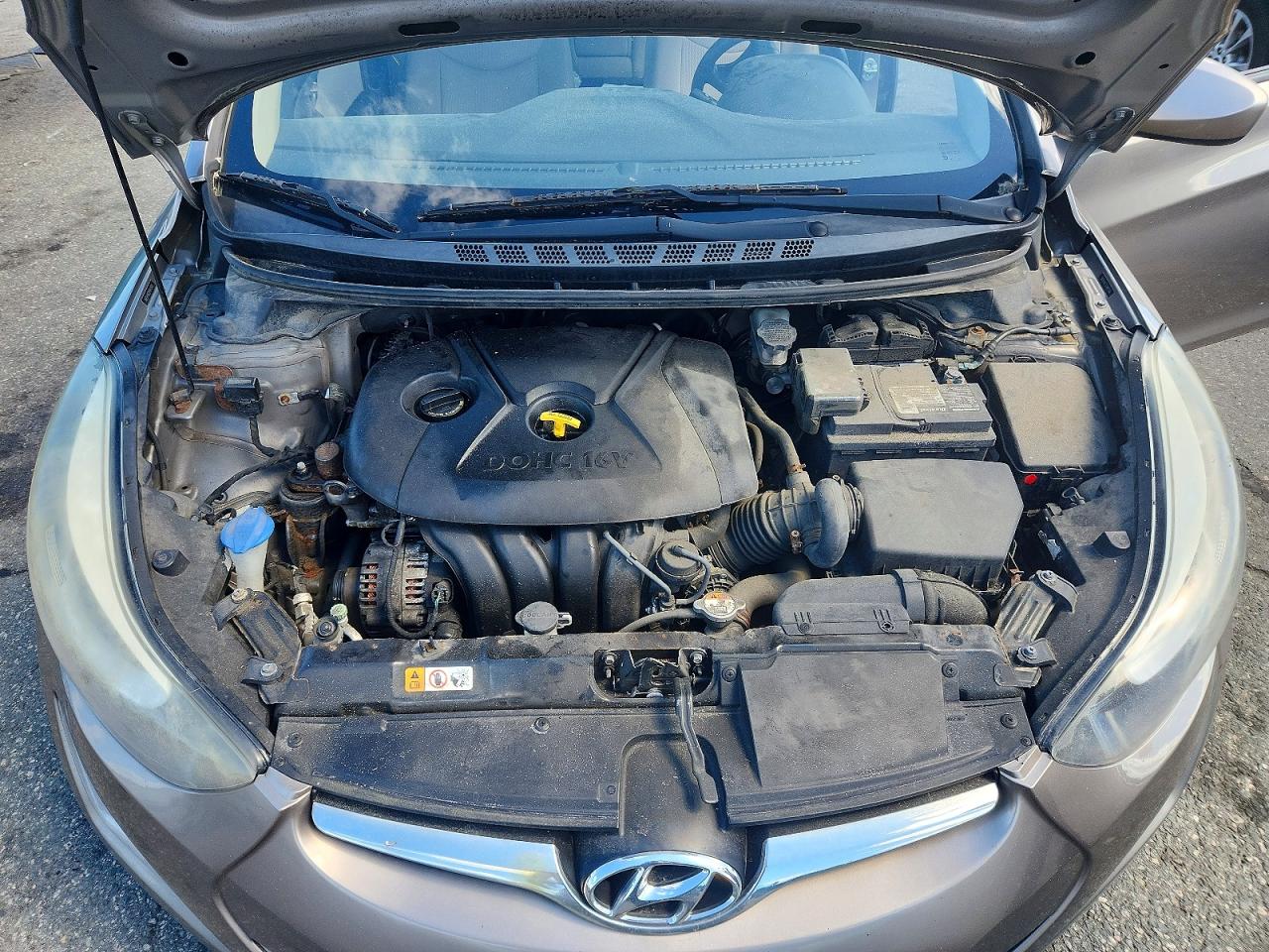 2015 Hyundai Elantra Se Gray vin: 5NPDH4AE3FH642168