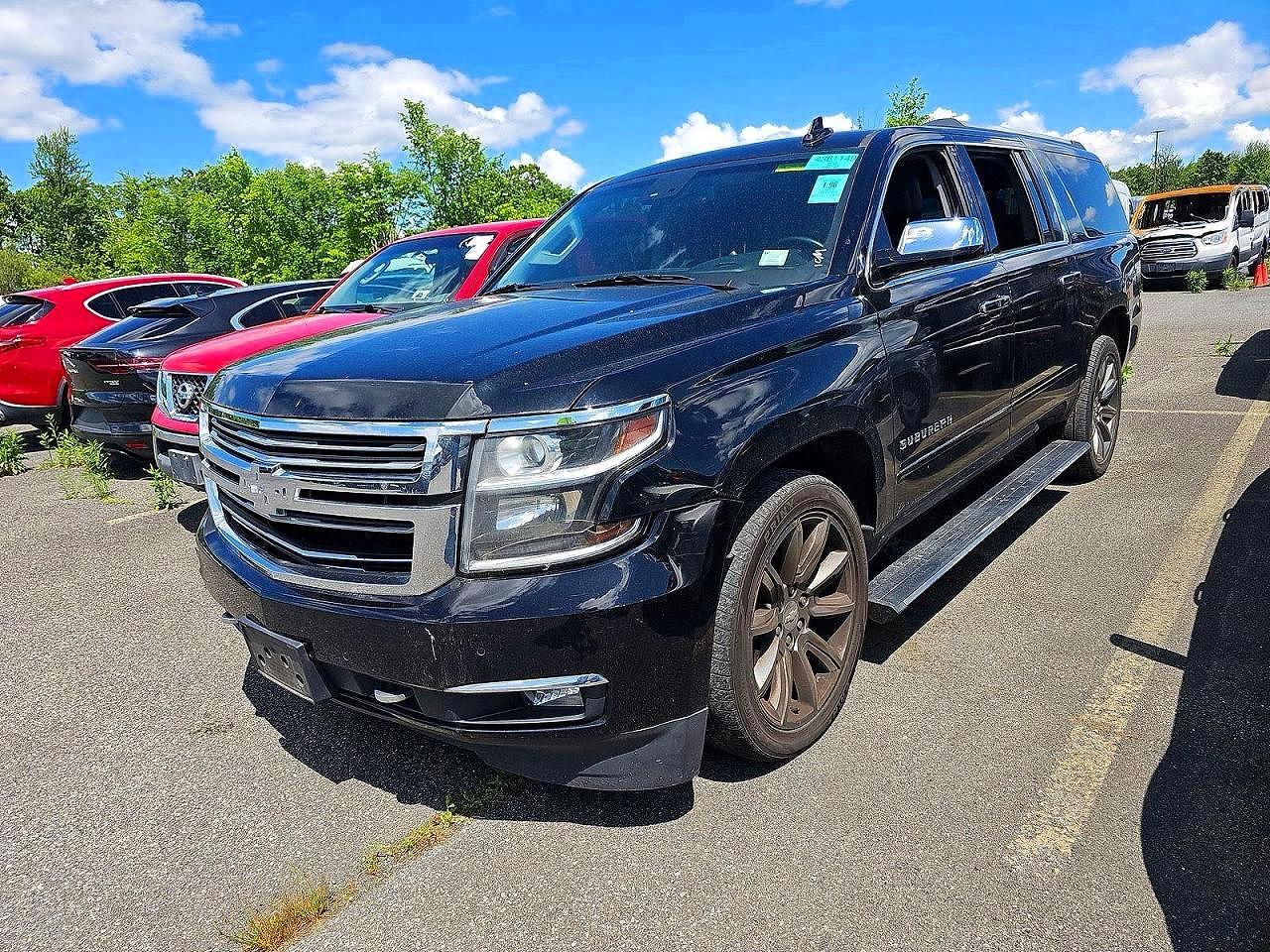 2015 Chevrolet Suburban K1500 Ltz Black vin: 1GNSKKKC8FR722852