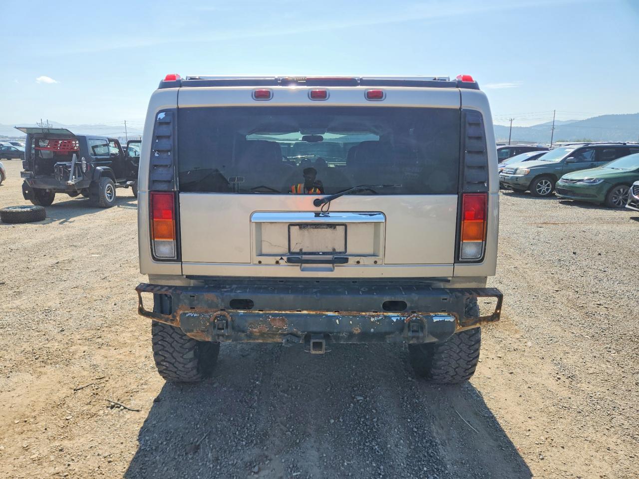 2003 Hummer H2 Suv Silver vin: 5GRGN23U13H127175