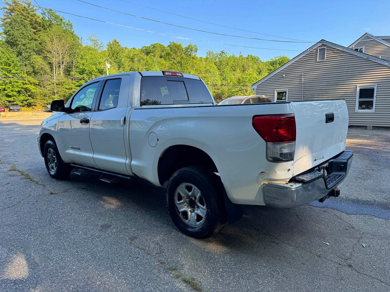 2013 Toyota Tundra Double Cab Sr5 White vin: 5TFUM5F19DX046796