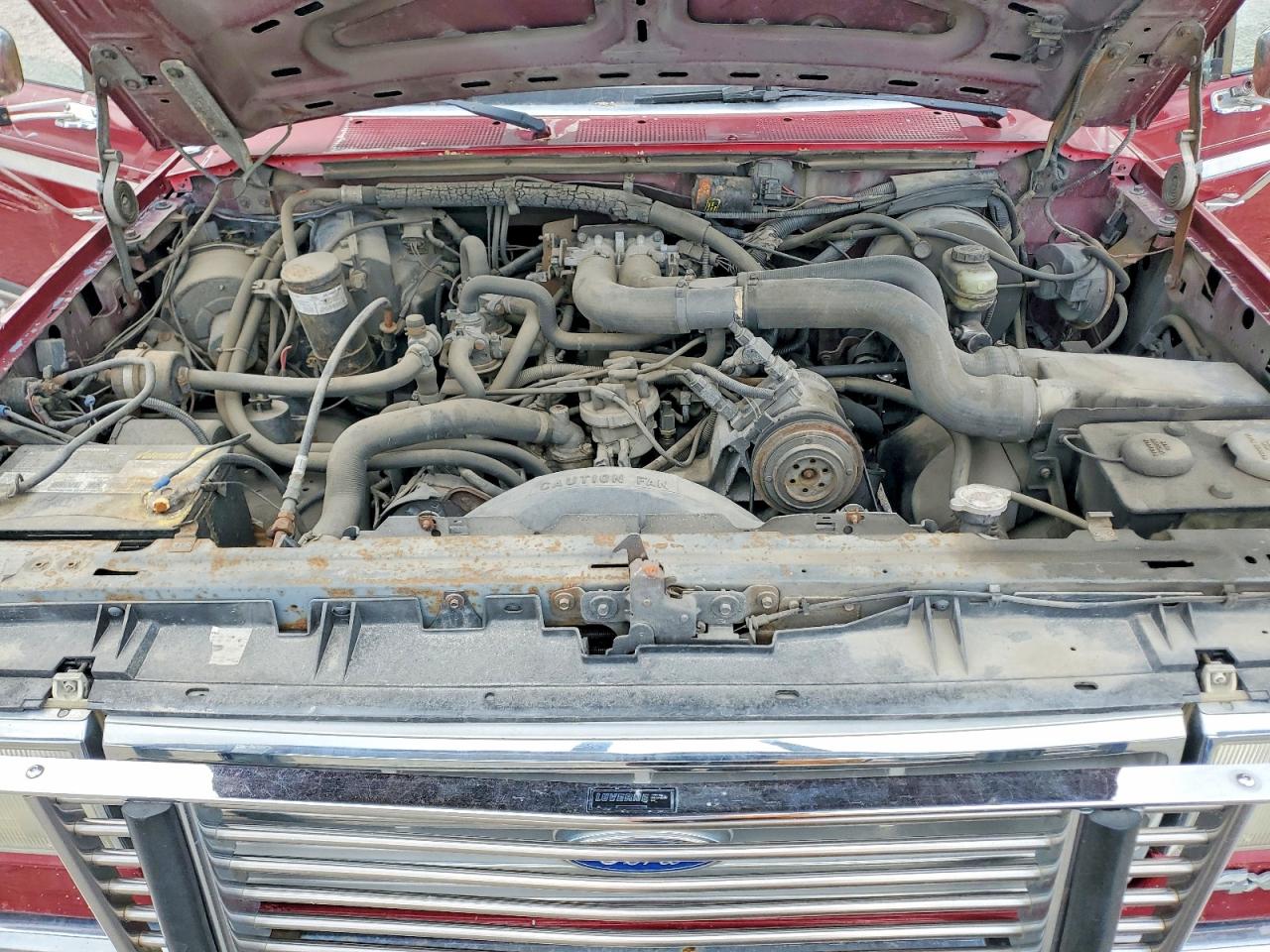 1988 Ford F250 Maroon vin: 1FTHX26G9JKA10854