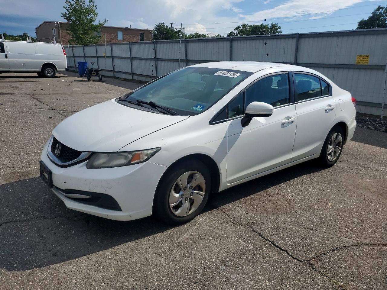 2014 Honda Civic Lx Белый vin: 19XFB2F50EE244880