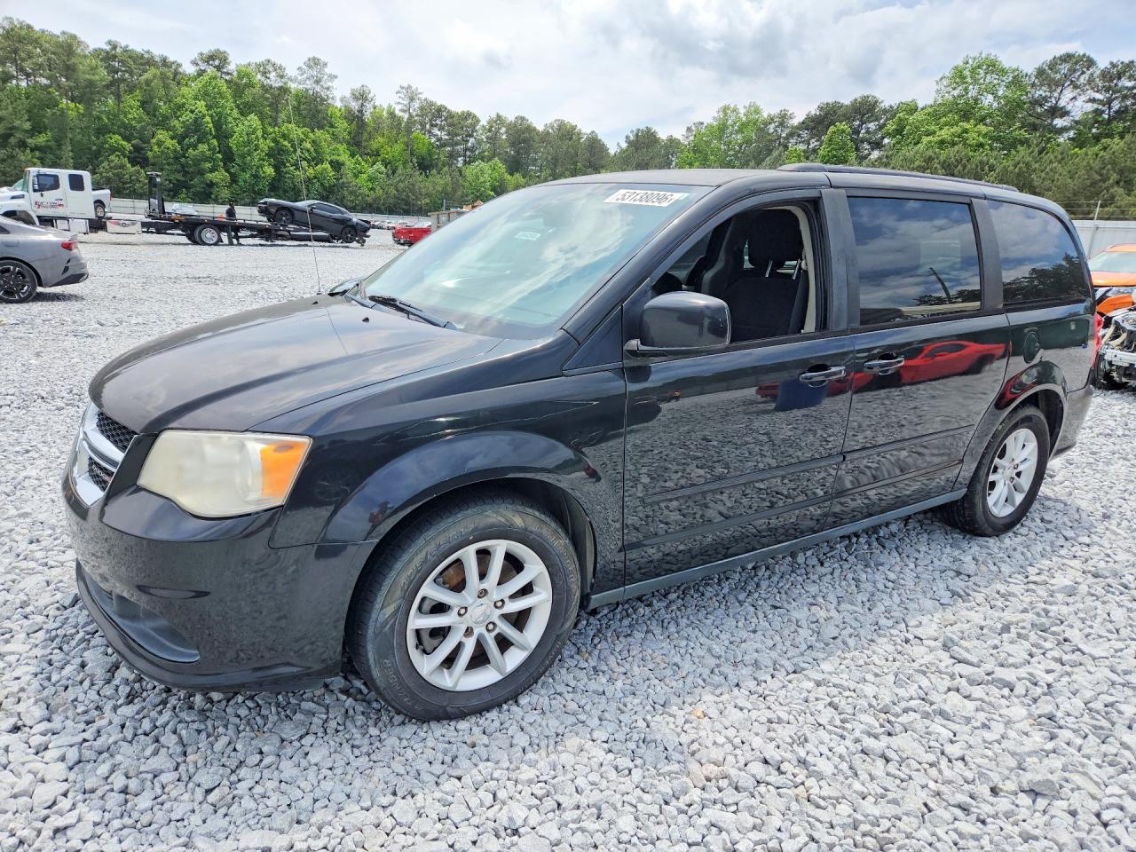 2013 Dodge Grand Caravan Sxt Black vin: 2C4RDGCG3DR642818