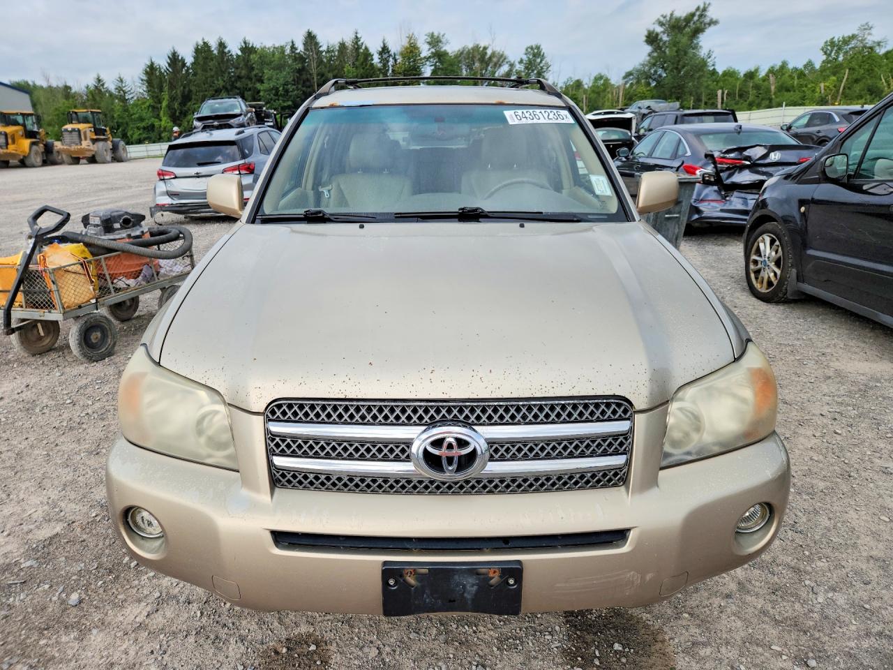 2006 Toyota Highlander Hybrid Gold vin: JTEEW21A460006749