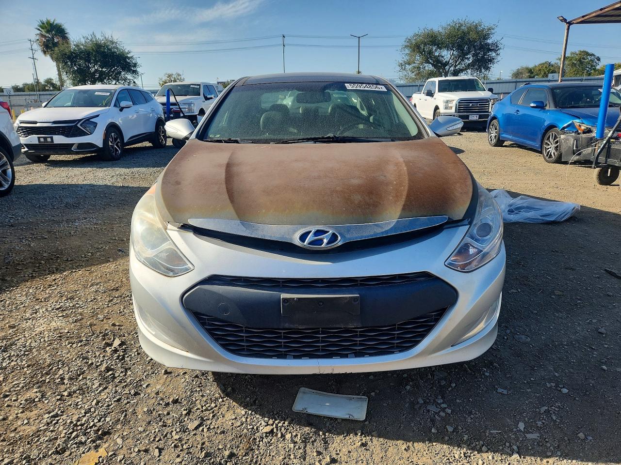2014 Hyundai Sonata Hybrid Silver vin: KMHEC4A46EA111283