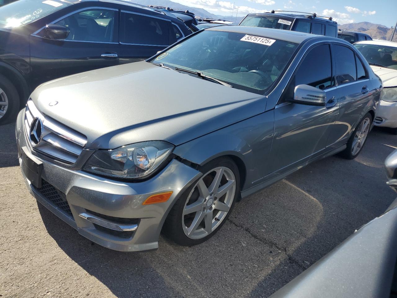 2013 Mercedes-benz C 250 Gray vin: WDDGF4HB2DR274222