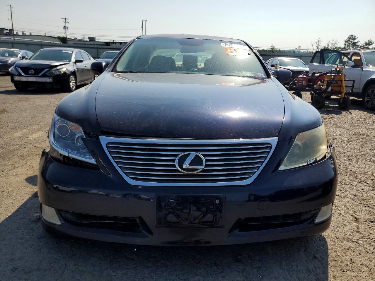 2009 Lexus Ls 460 Base Blue vin: JTHCL46F695002339