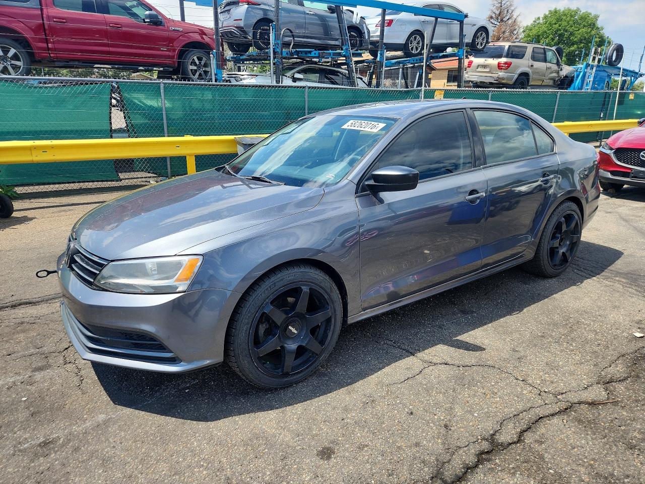 2015 Volkswagen Jetta Base Серый vin: 3VW1K7AJ6FM348094