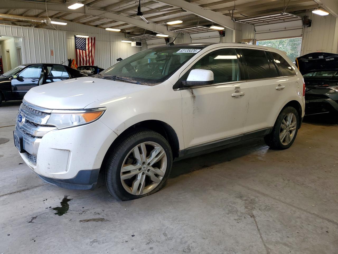 2011 Ford Edge Limited White vin: 2FMDK4KCXBBA50654