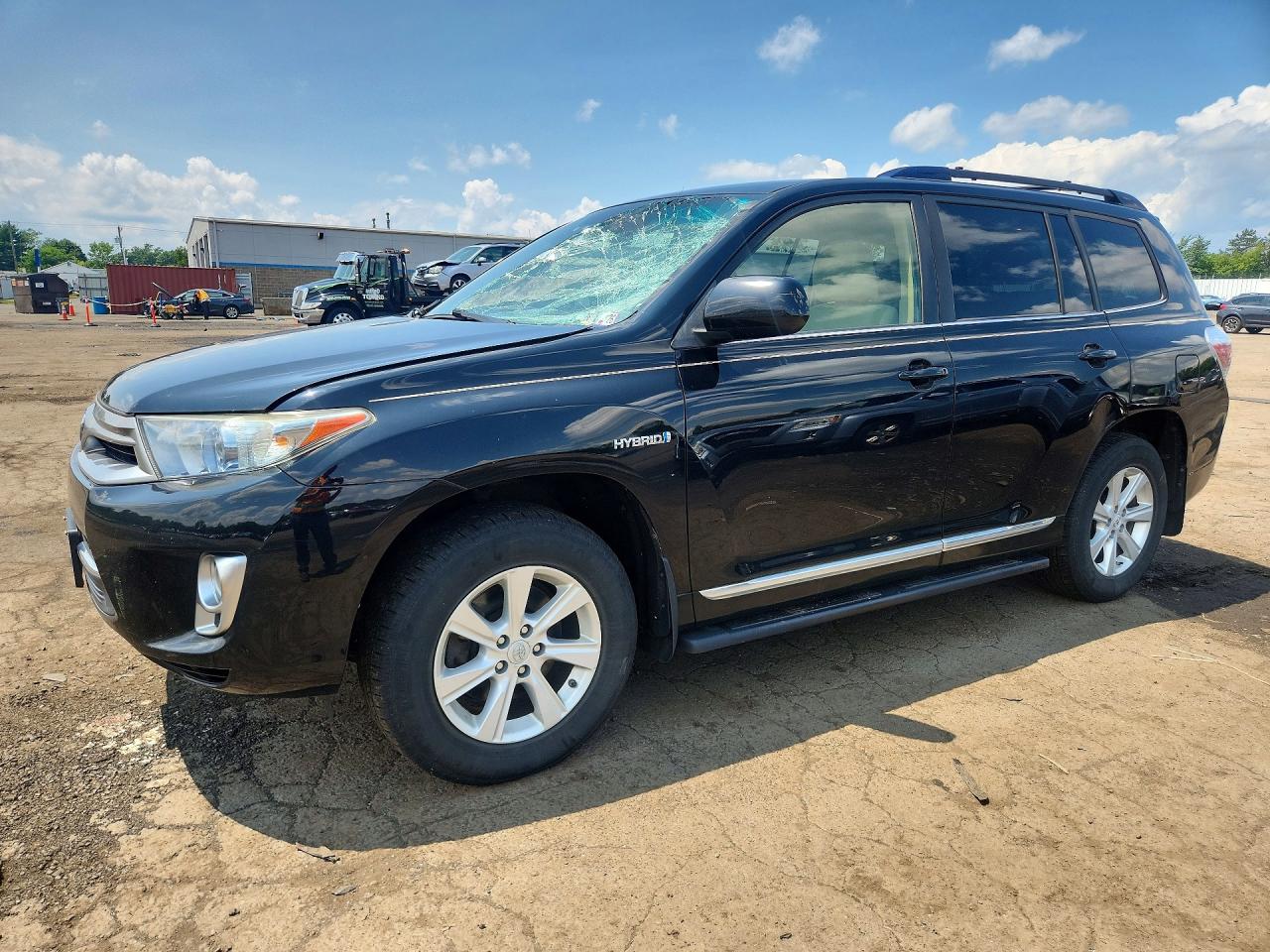 2012 Toyota Highlander Hybrid Black vin: JTEBC3EH1C2009911