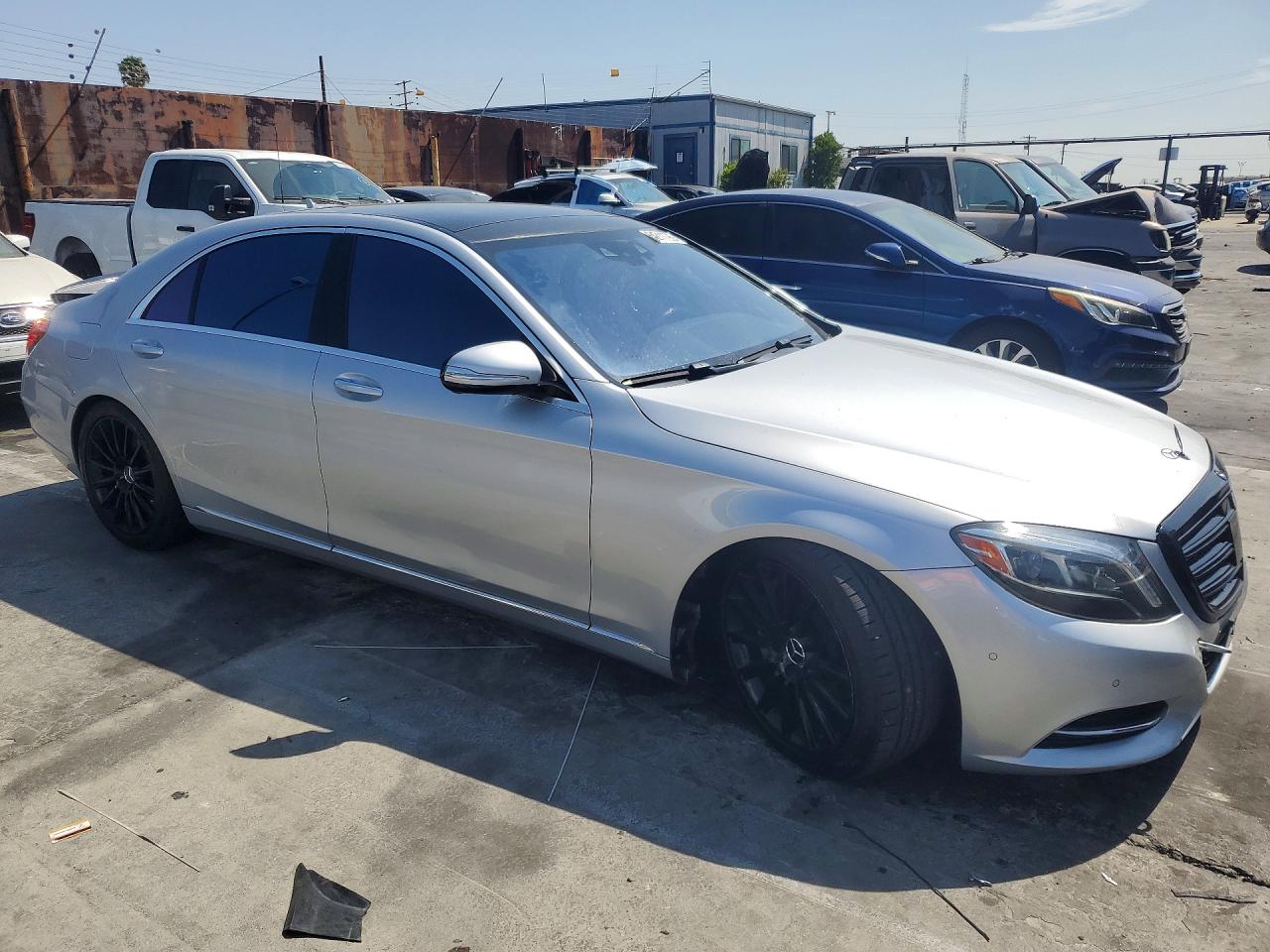 2014 Mercedes-benz S 550 4matic Silver vin: WDDUG8FB6EA054446