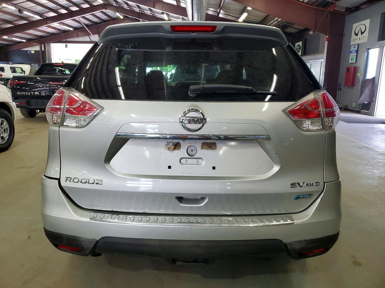 2014 Nissan Rogue Sv Silver vin: 5N1AT2MV9EC792714