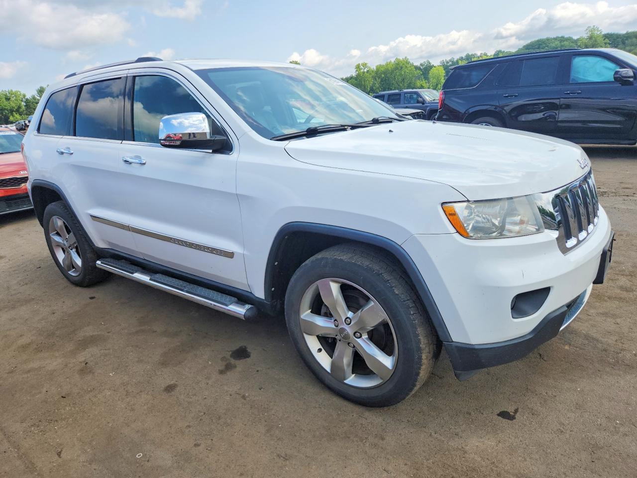 2013 Jeep Grand Cherokee Limited White vin: 1C4RJFBG9DC524527