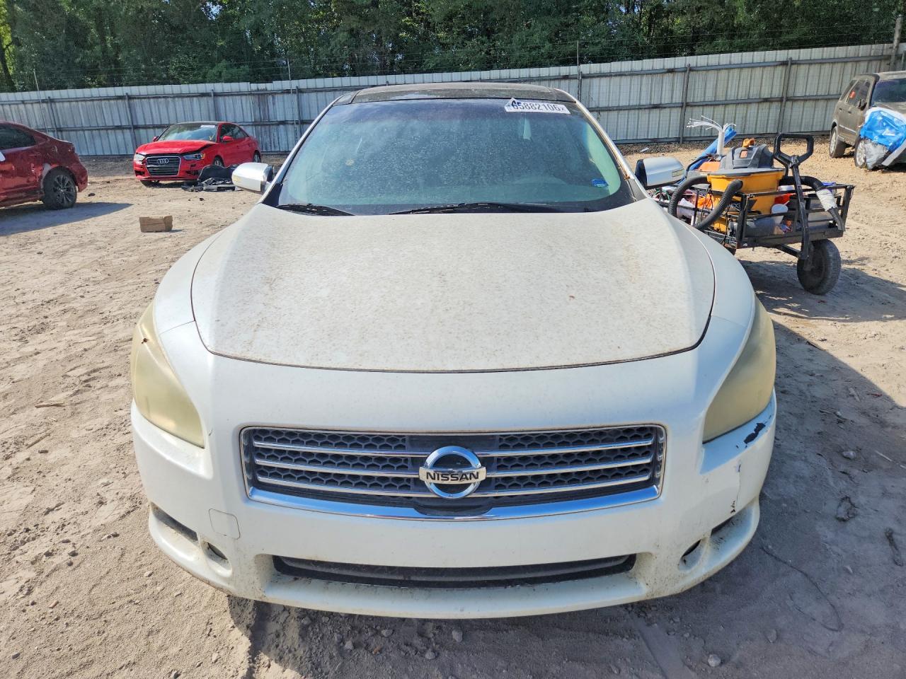 2009 Nissan Maxima 3.5 S White vin: 1N4AA51E39C833902