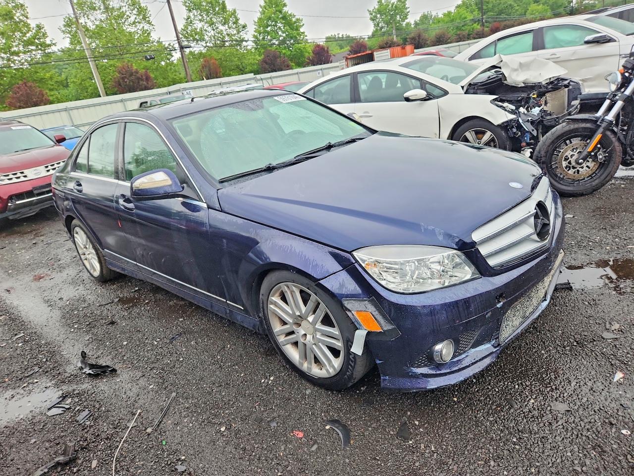 2009 Mercedes-benz C 300 4matic Blue vin: WDDGF81X29R084506