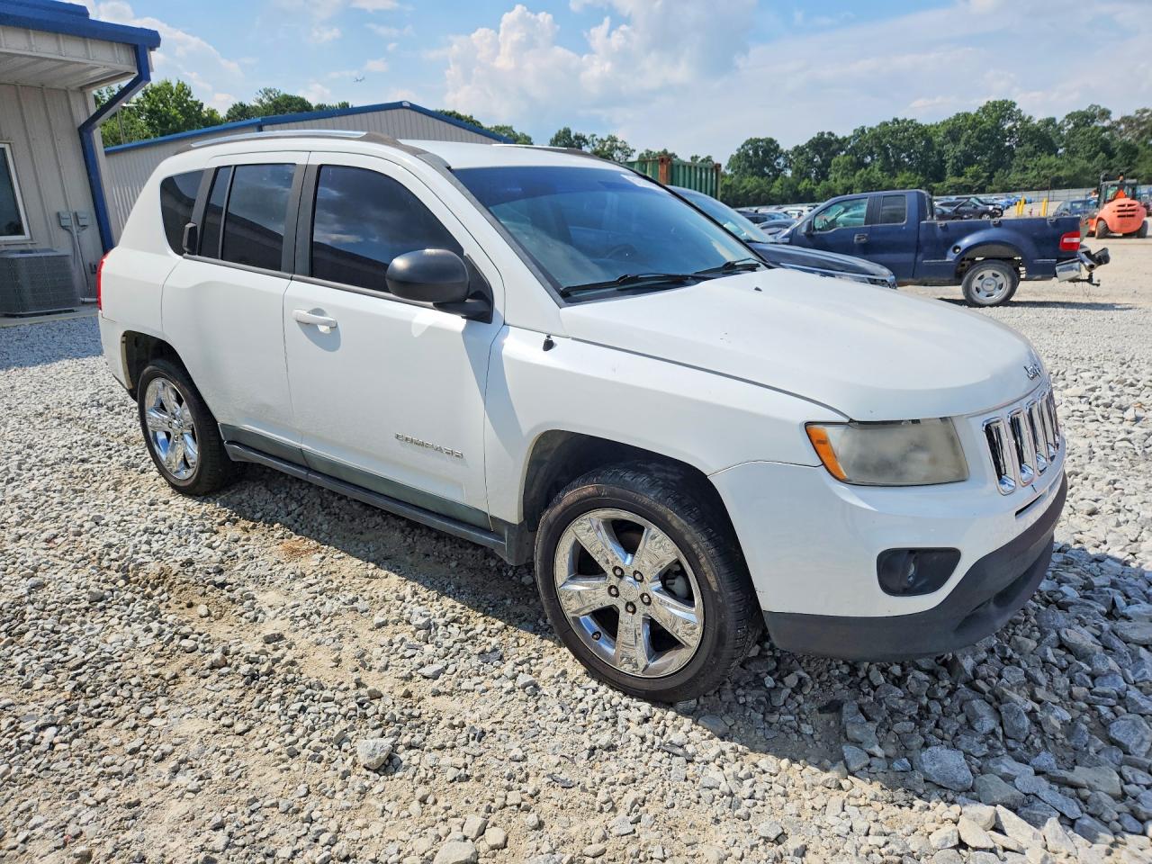 2011 Jeep Compass Sport White vin: 1J4NT1FB1BD253314