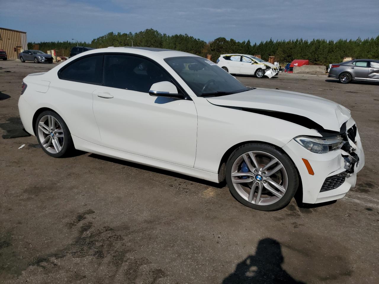 2014 Bmw 228 I White vin: WBA1F5C59EV255857