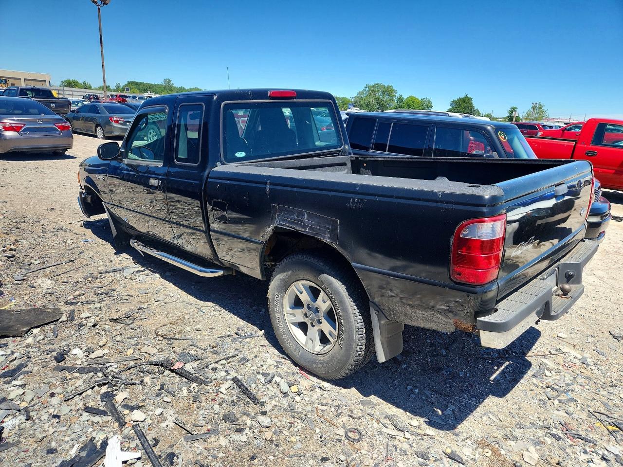 2004 Ford Ranger Super Cab Black vin: 1FTYR15E54PA91945