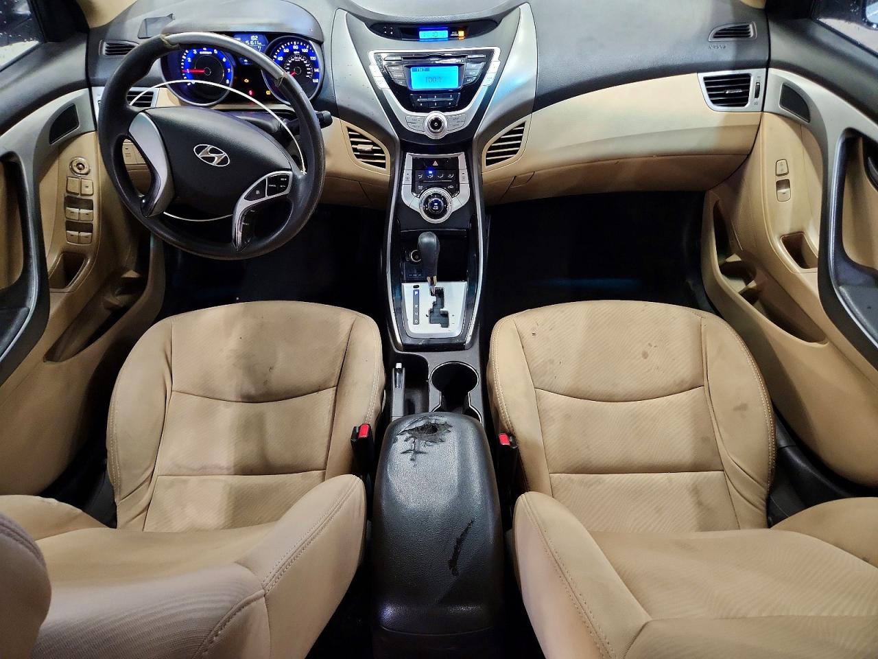 2012 Hyundai Elantra Gls White vin: 5NPDH4AEXCH083990