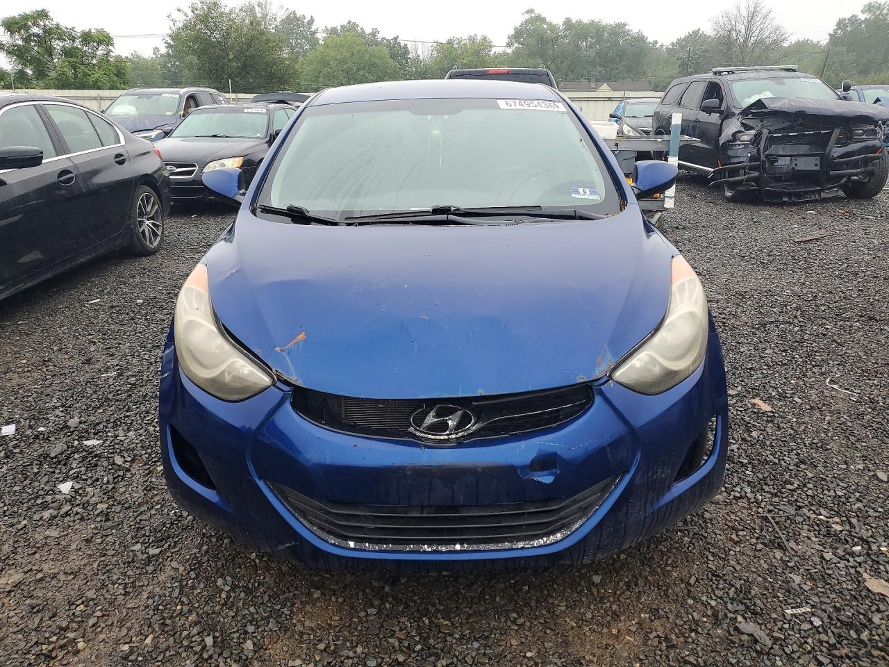 2013 Hyundai Elantra Gls Blue vin: KMHDH4AE2DU868183