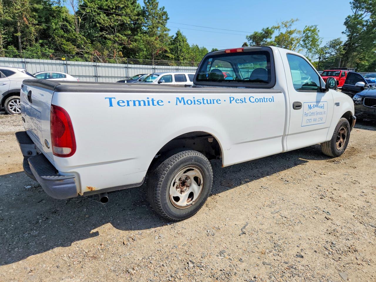 2003 Ford F150 White vin: 1FTRF17233NB08266