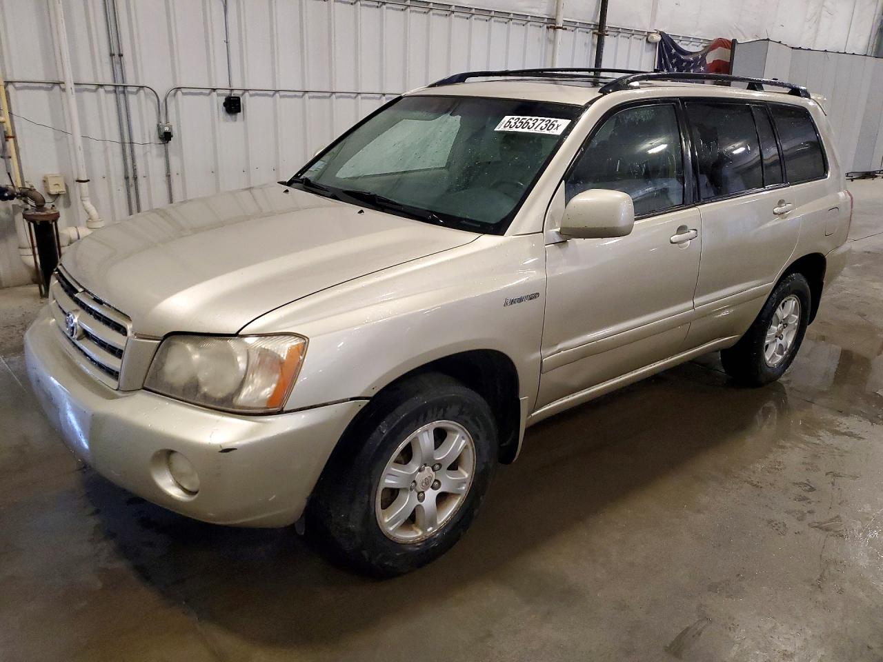 2003 Toyota Highlander Limited Beige vin: JTEHF21A730110693